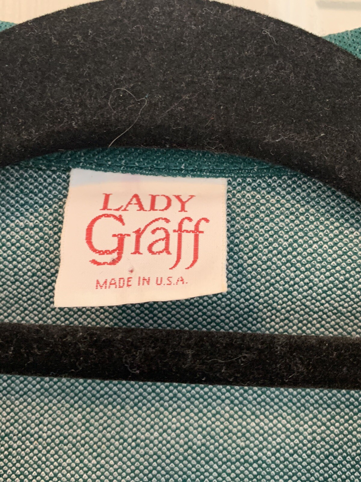 Vintage 1970s Lady Graff Blazer Jacket With Shoulder Pads Made In USA