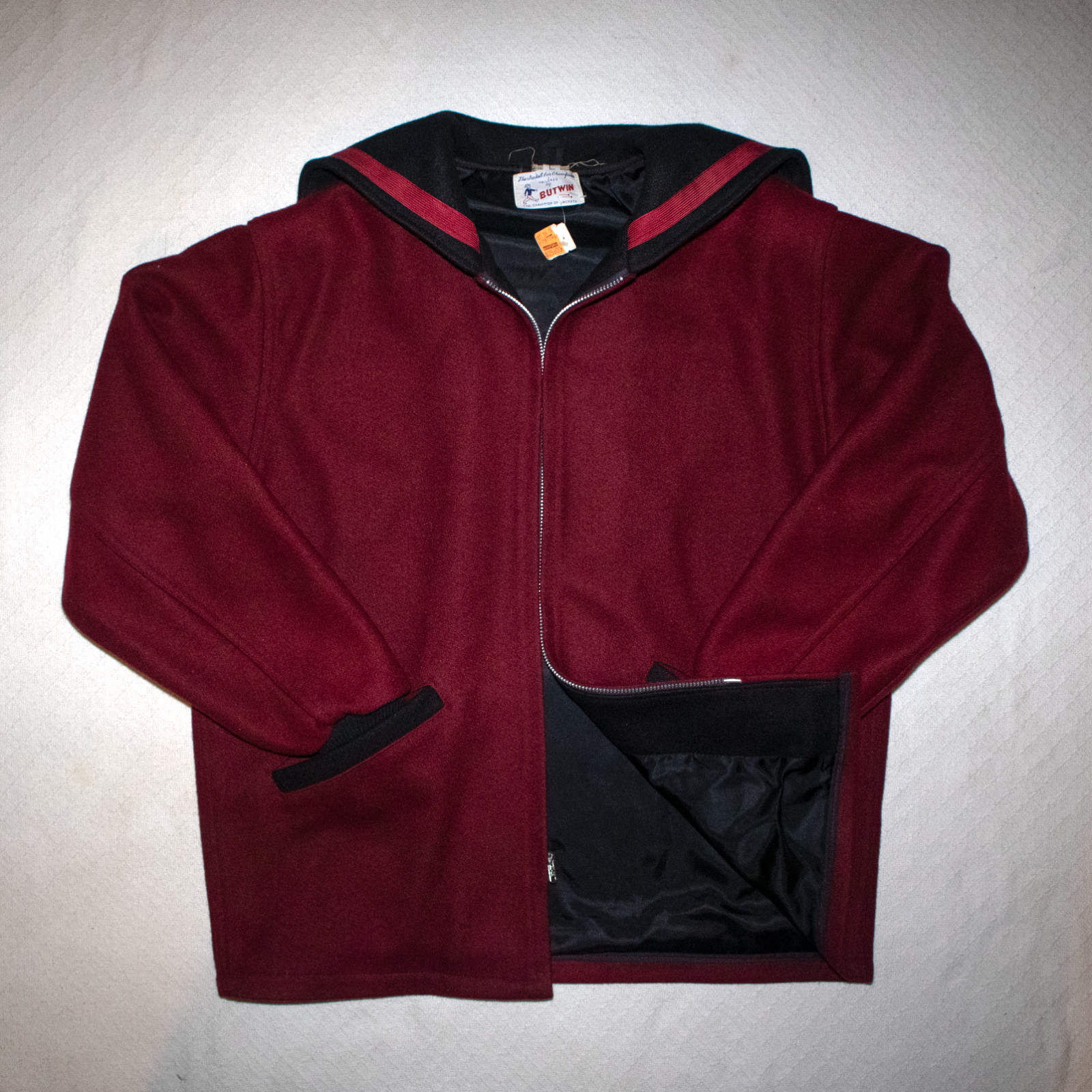 NOS VTG 1960s-1970s Butwin „Jacket for Champions” Wool Varsity Jacket USA Made