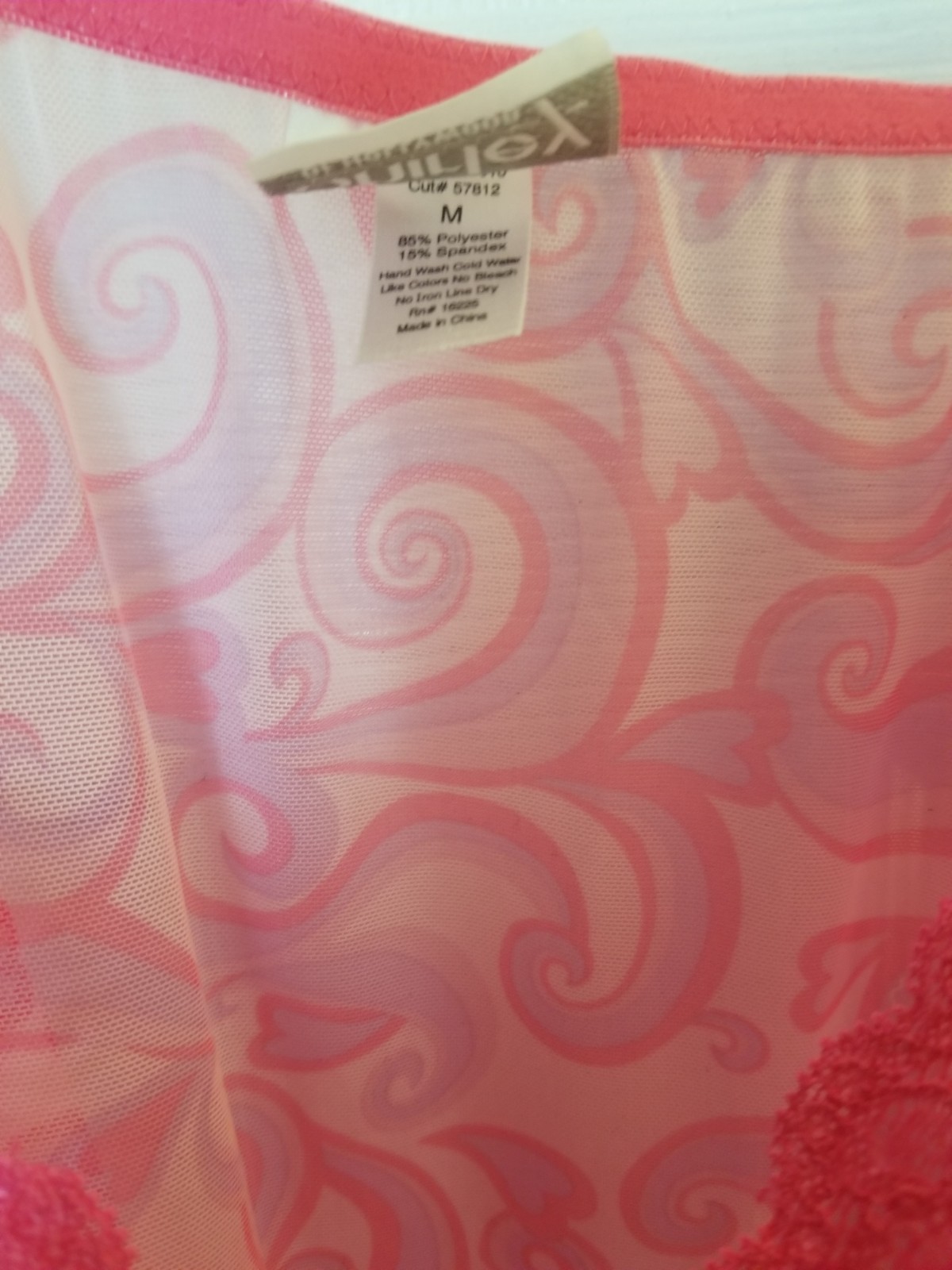 Shirley Of Hollywood Women’s Pink Lingerie Set Size M – Style #51010 (New)