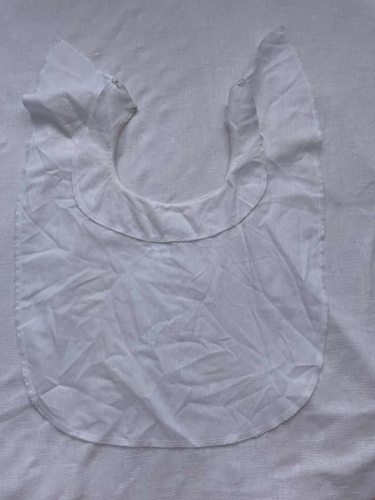 Vintage Cutwork Lace Cotton Dickey Collar Princess Diana White Cottagecore 80s