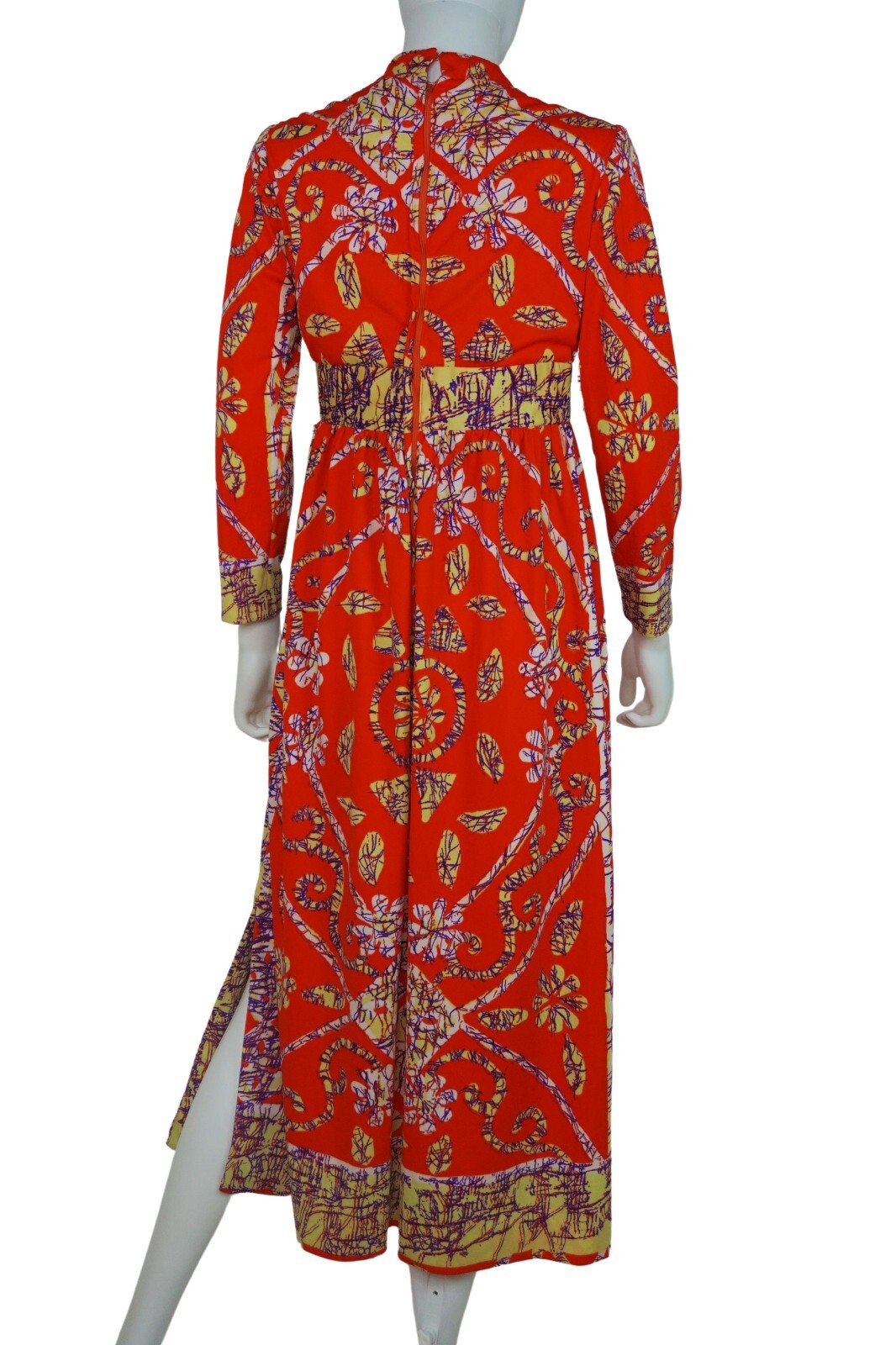 Sylvia Nechis Mt. Vernon NY 60’s Designer Midi Dress Abstract Women’s Small/Med
