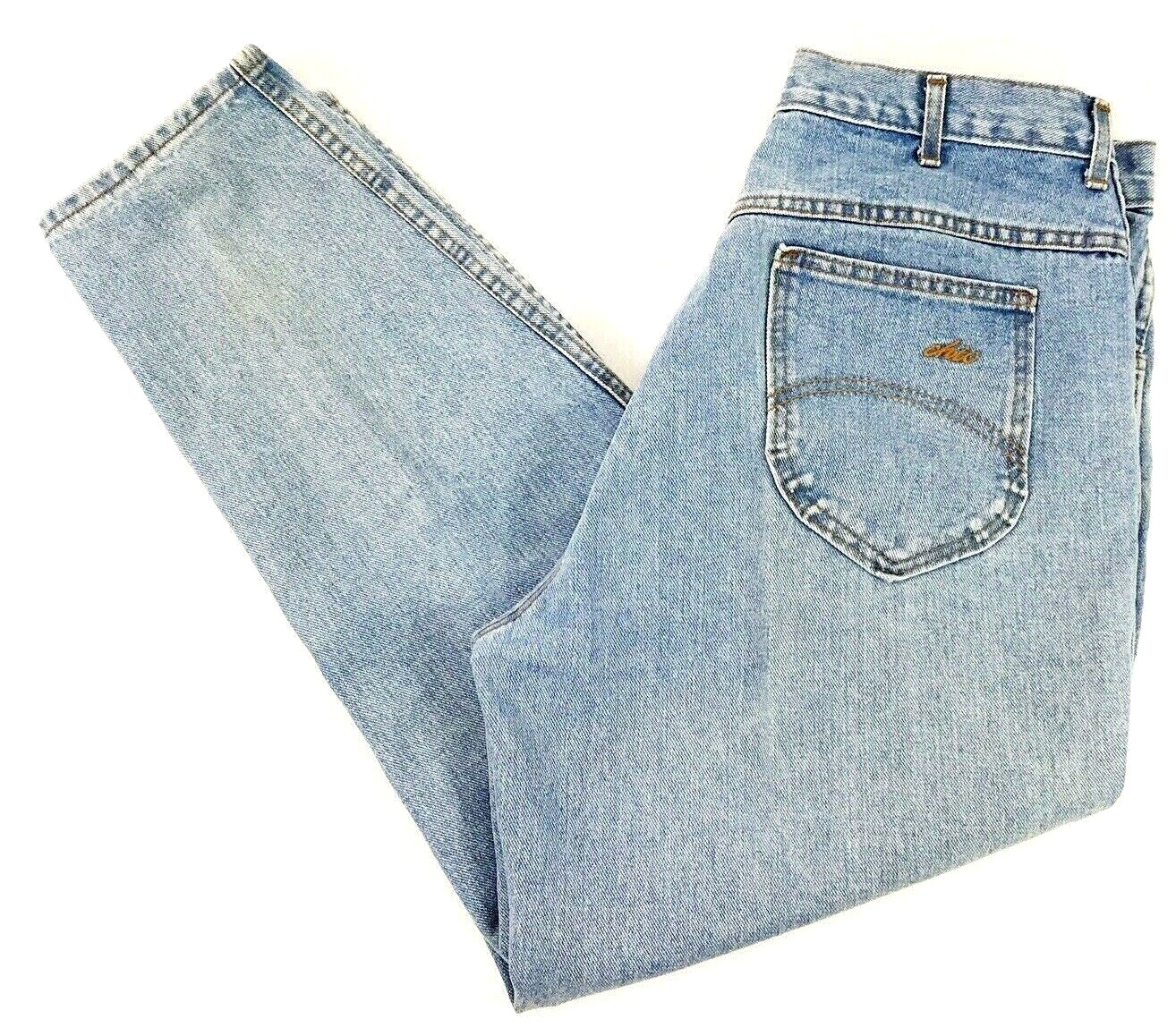 Chic Jeans Women’s 18 WP 34 x 28 Vintage 80’s Blue Tapered Leg High Waist Mom