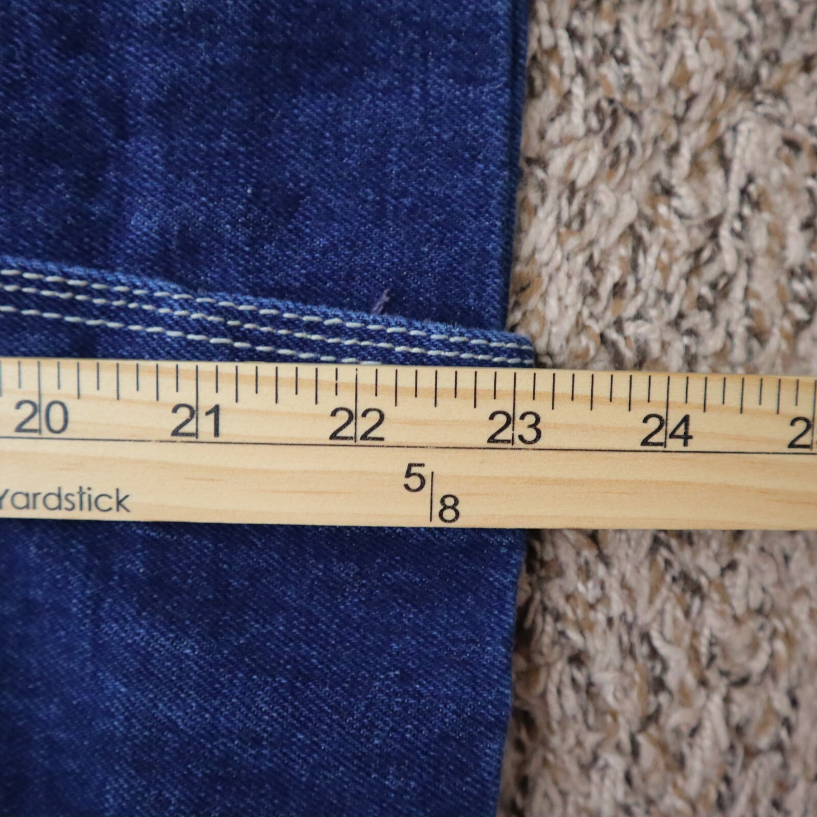 Vintage So-En Denim Wrap Midi Skirt Size Medium Waist 12″ Length 24″