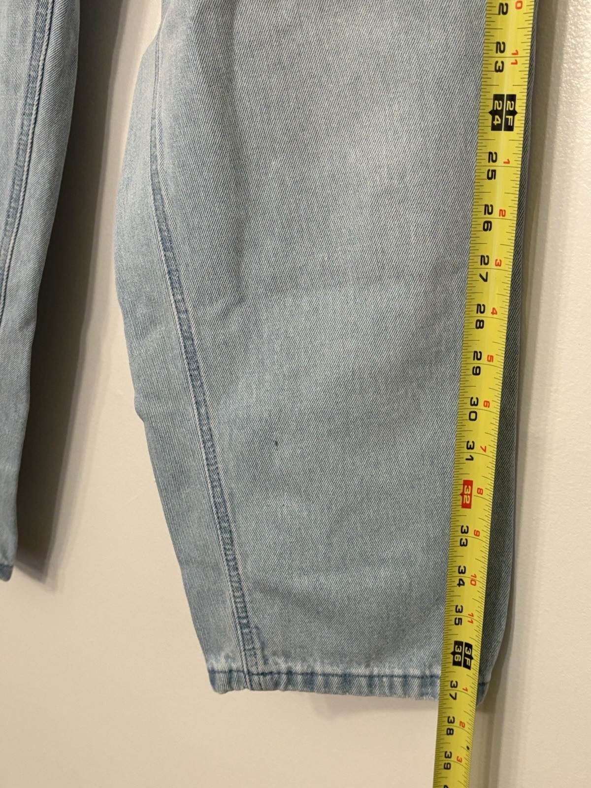 Vintage 80s Mom Gitano High Rise Mom Jeans Elastic Waist Light Wash 16 Tall
