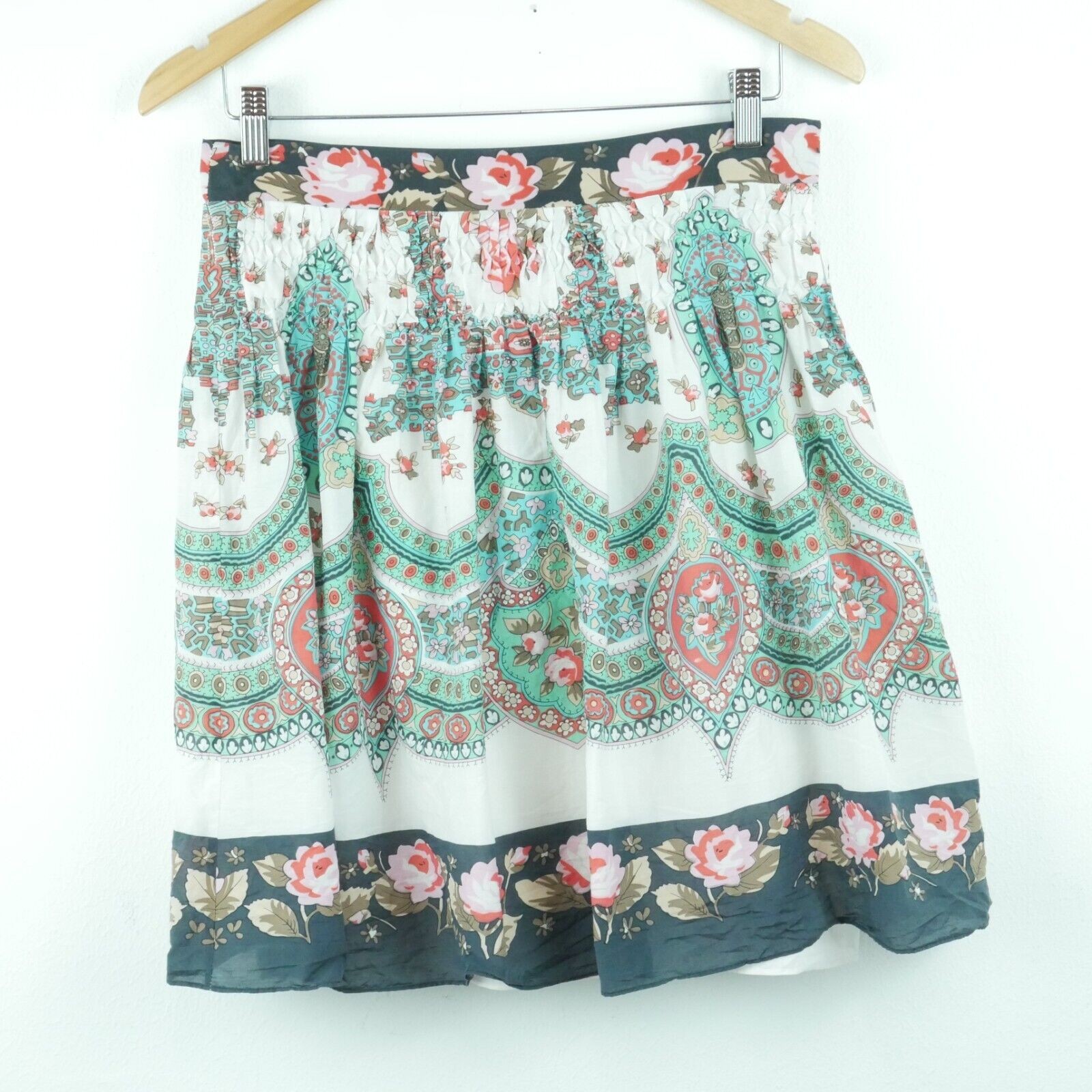 Eci 4 Skirt Y2K Mini Dainty Paisley Twee Coquette Fairy Boho Floral Feminine