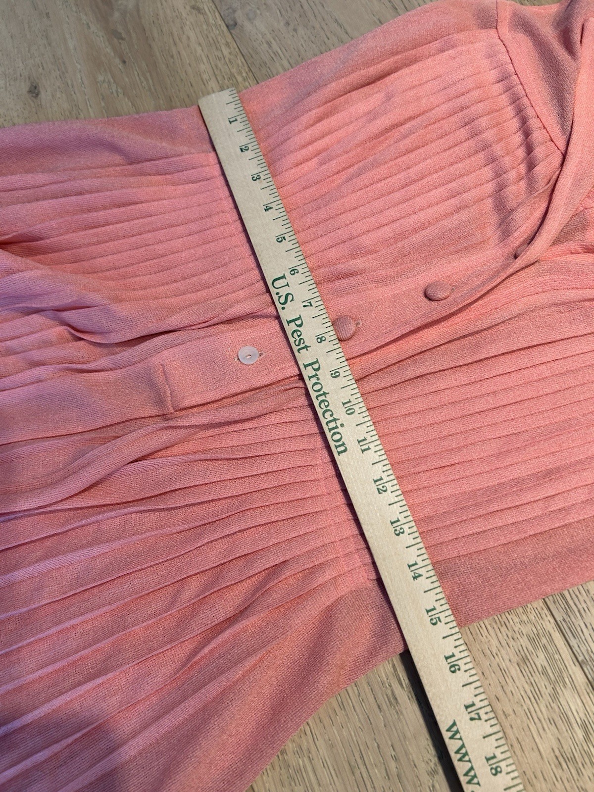 Vintage 1970’s Gino Paoli Dress Women’s Pink Pleated Fit Flare Italian
