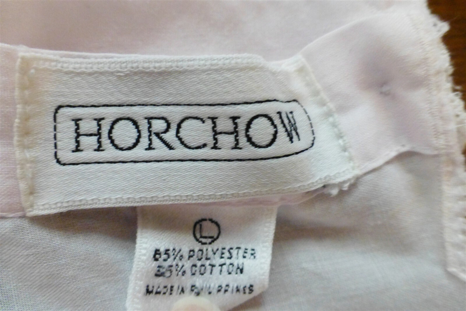 VTG HORCHOW Pink Sleeveless Long Nightgown Women L EUC Lace Embroidery Tucks