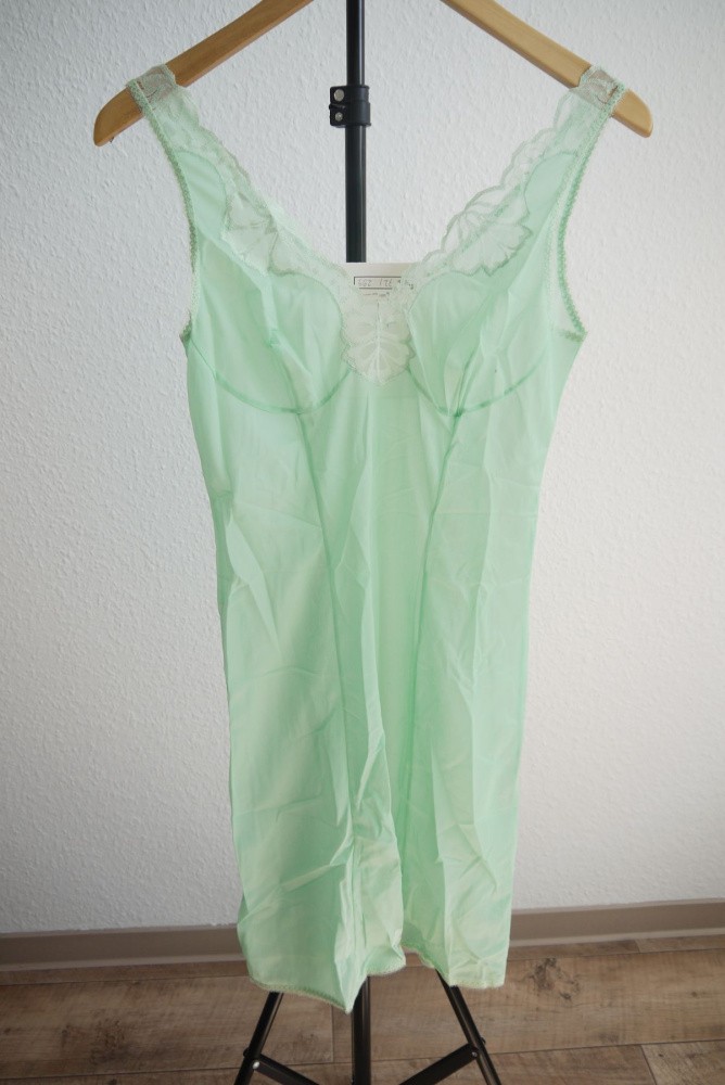 Negligee GDR women VEB knitted fashion vintage nightgown underskirt underskirt
