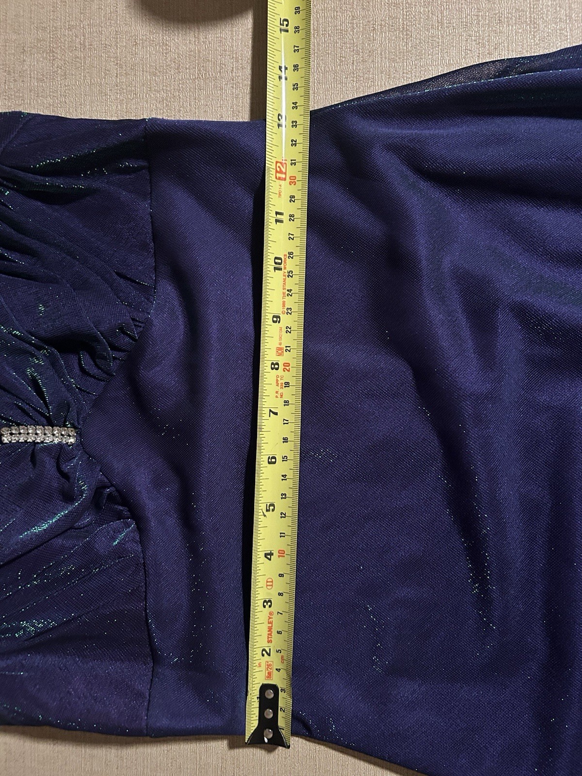 Vintage Y2K Iridescent Purple And Green Metallic Maurice’s Halter Formal Dress