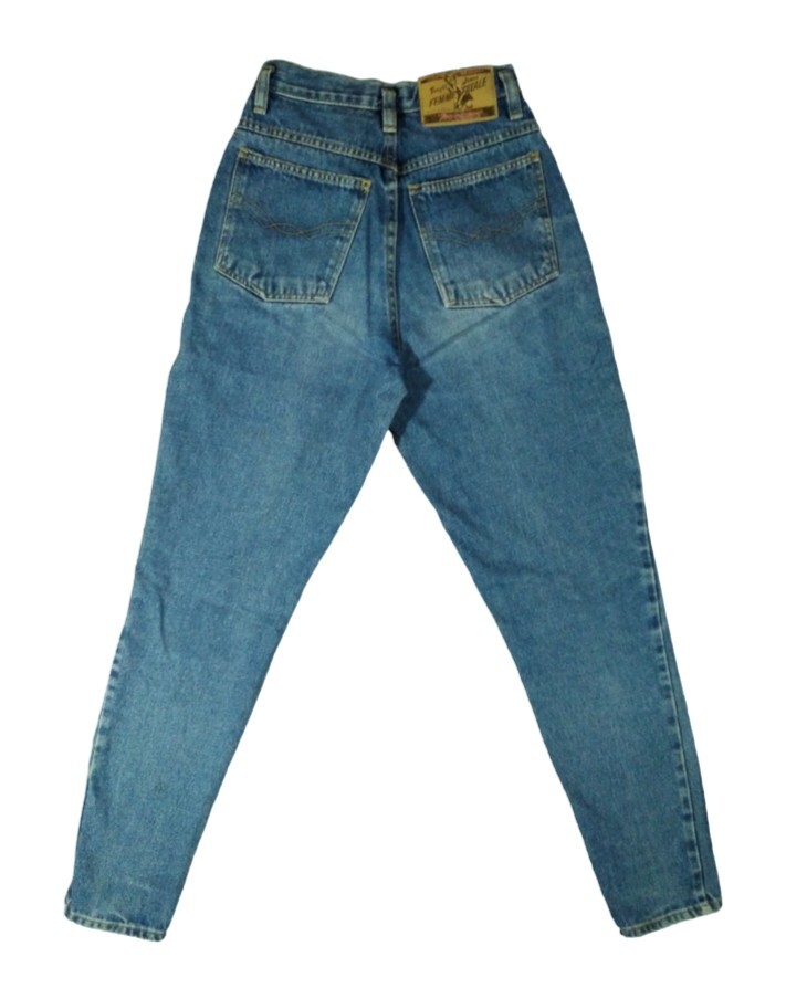 Vintage 80s 90s No Excuses Denim Jeans High Rise Waist Straight Size 3/4