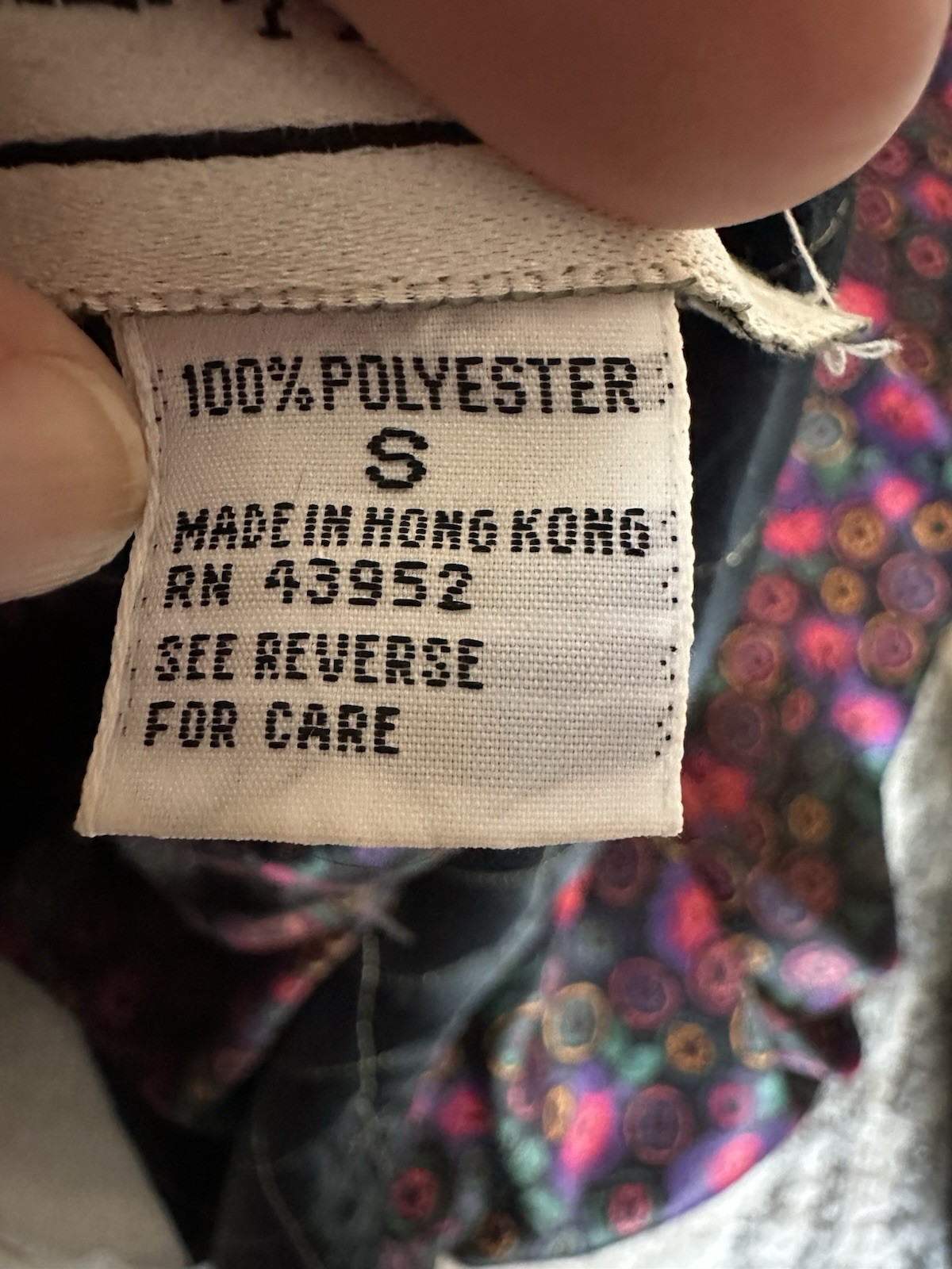 Vintage 1980s Lauren Alexandra Floral Robe Quilted Satin Trim Small