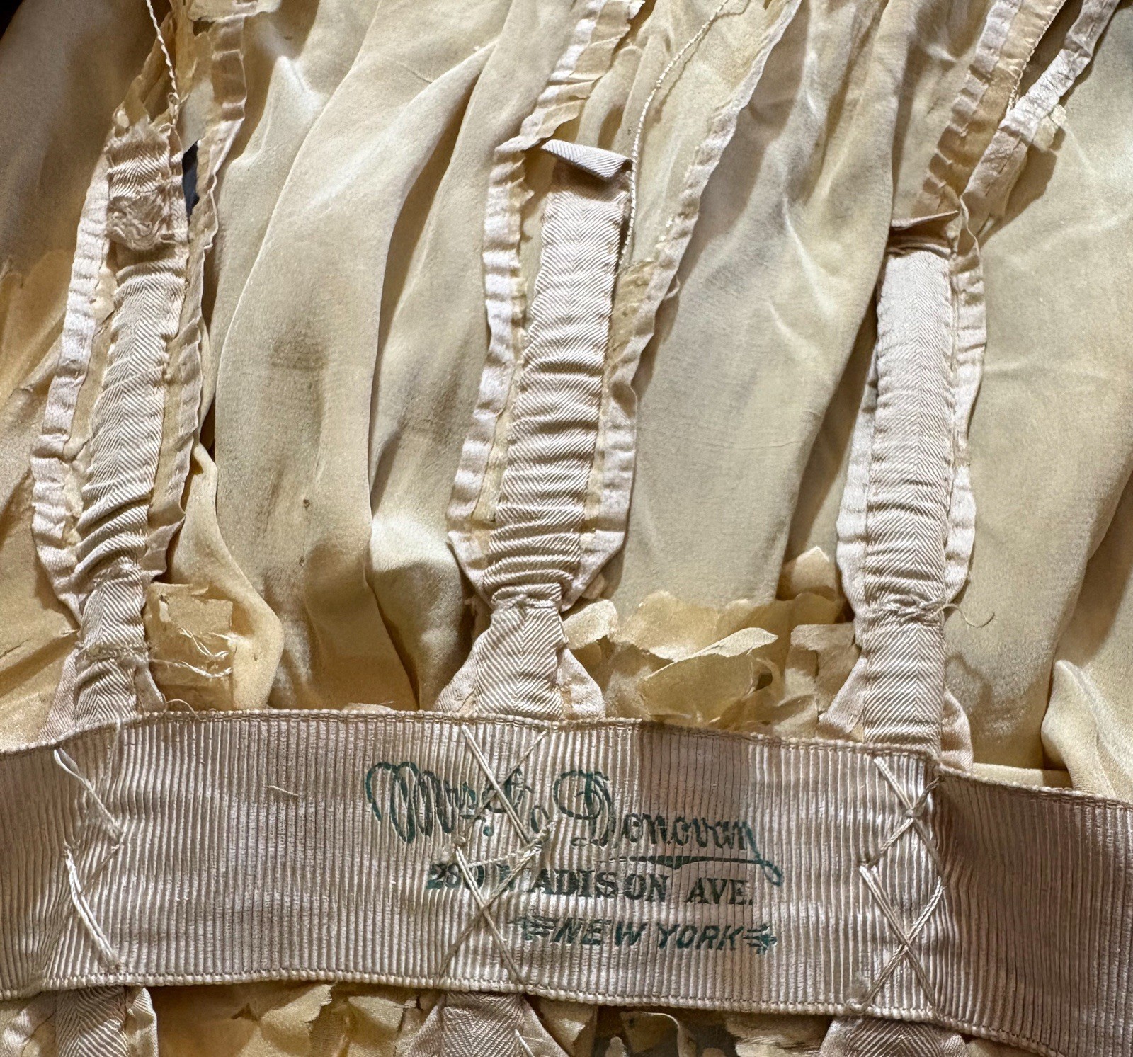 Antique dress bodice Edwardian 1900s Mrs. Donovan NYC – Couture