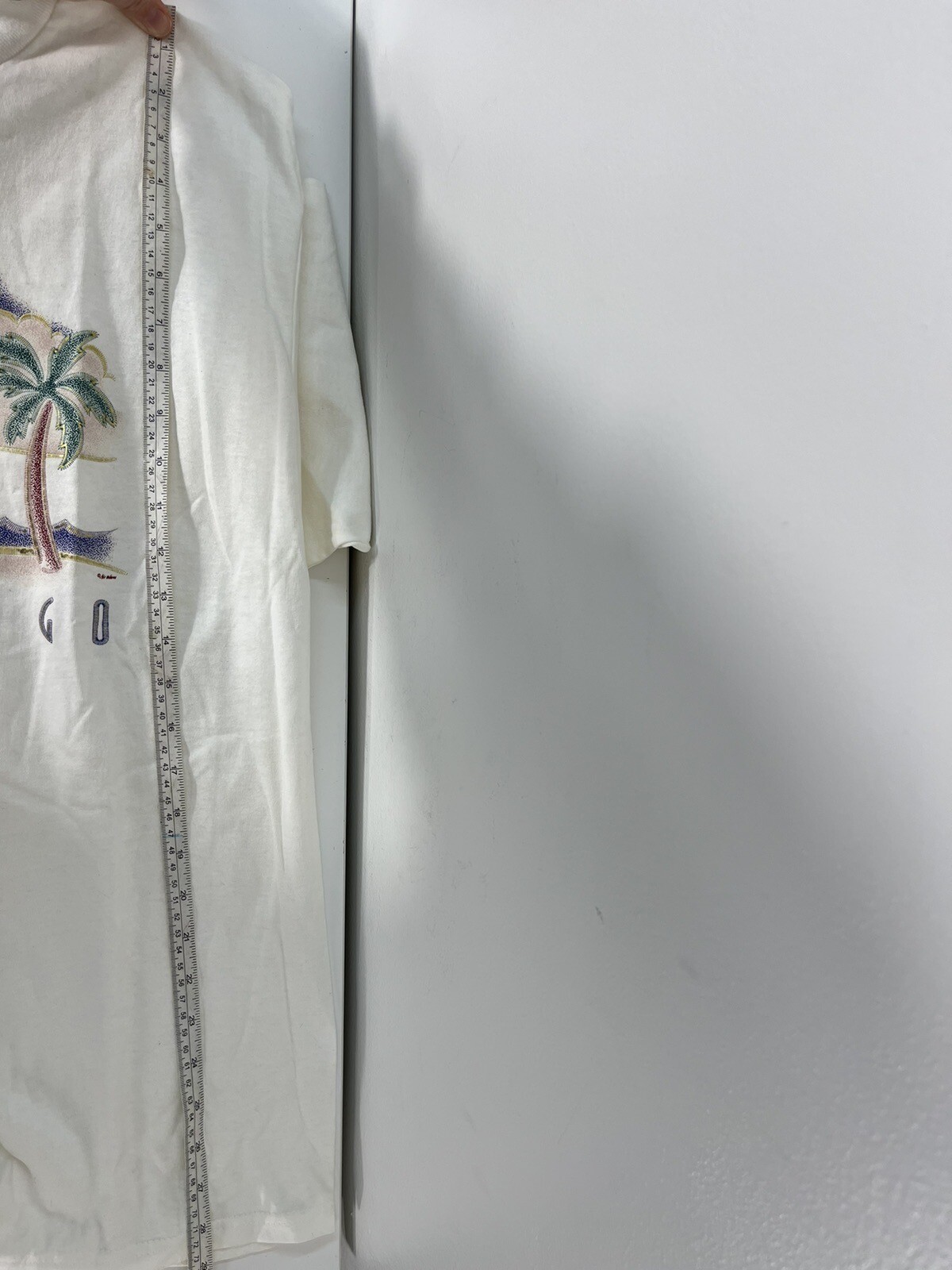 NOS Delta Pro Weight T Shirt Sz Large San Diego CA Short Sleeve Palm Trees