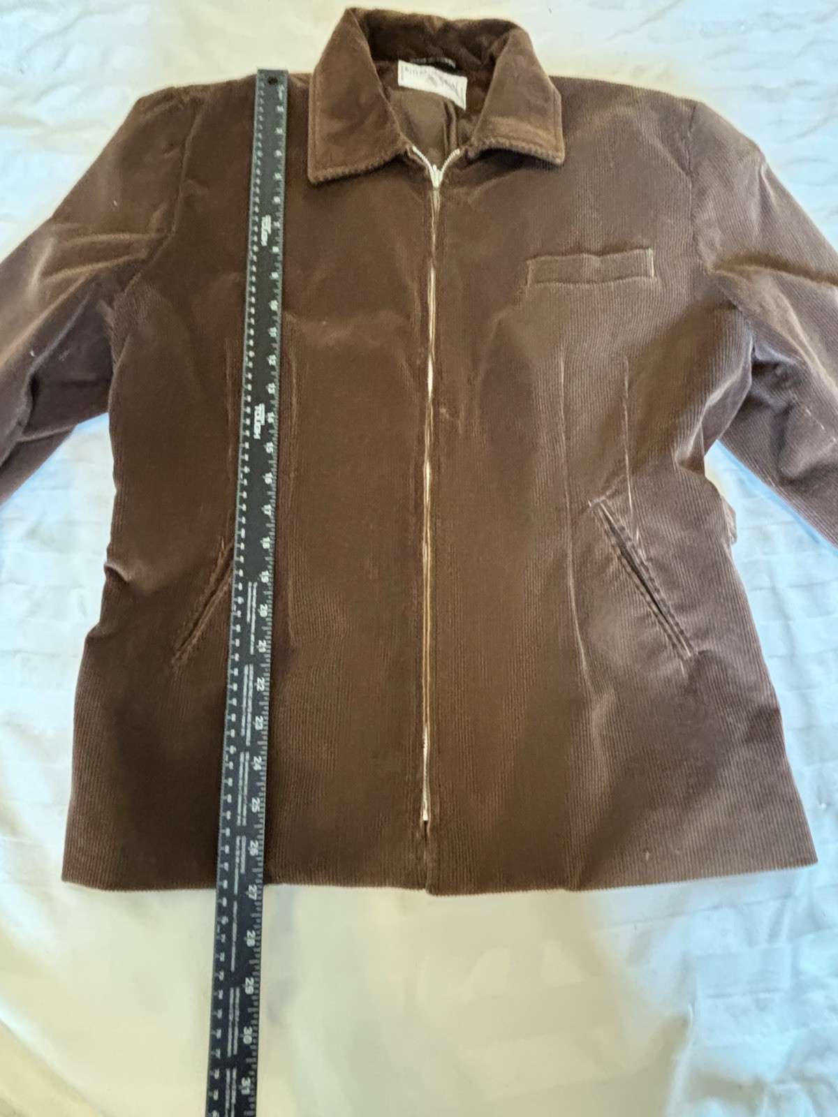International Scene Made in Russia Brown Corduroy Jacket Coat Women’s Size 20