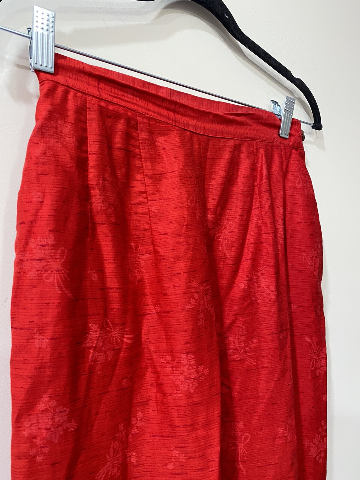 LOUNGE CRAFT 60s 70s VINTAGE SET RED FLORAL XS