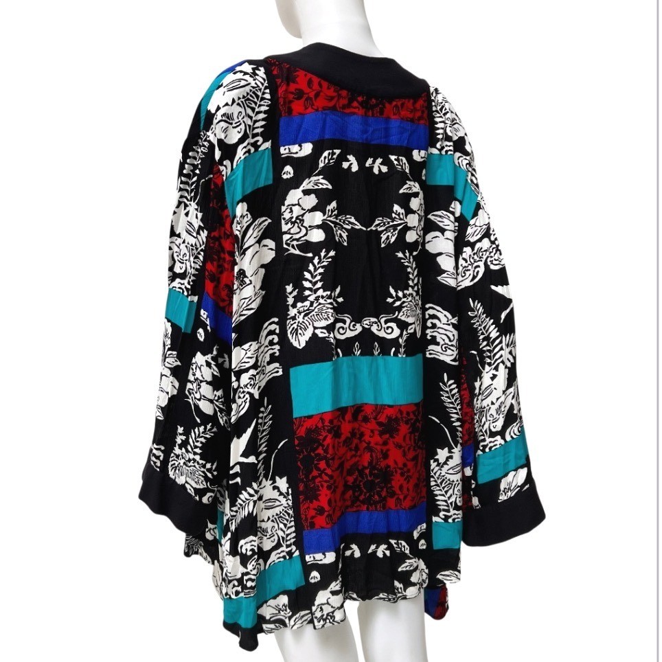 Vintage 90s Sharon Anthony Art To Wear Kimono Cardigan Whimsigoth Floral 4X