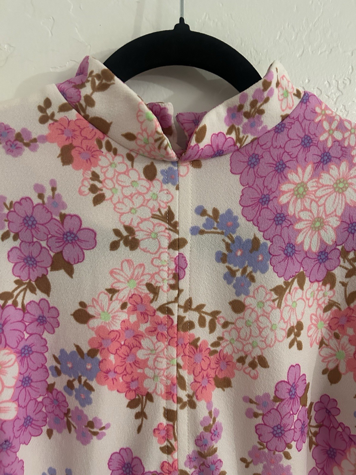 Vintage It’s Better Floral Print Retro 60s 70s Dress