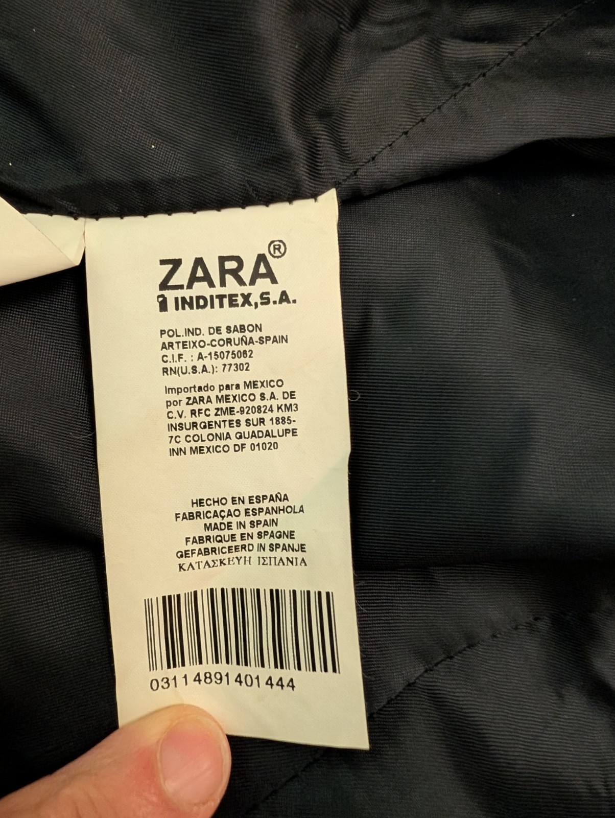Vintage 1990s Zara Sleeveless Black Top W/Buttons Down The Back