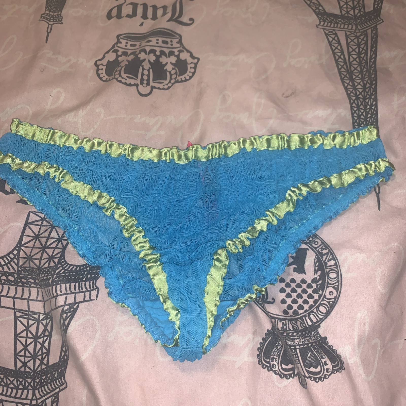 Victoria’s Secret Sexy Little Things 2007 M Bikini Panties All Lace Satin Trim
