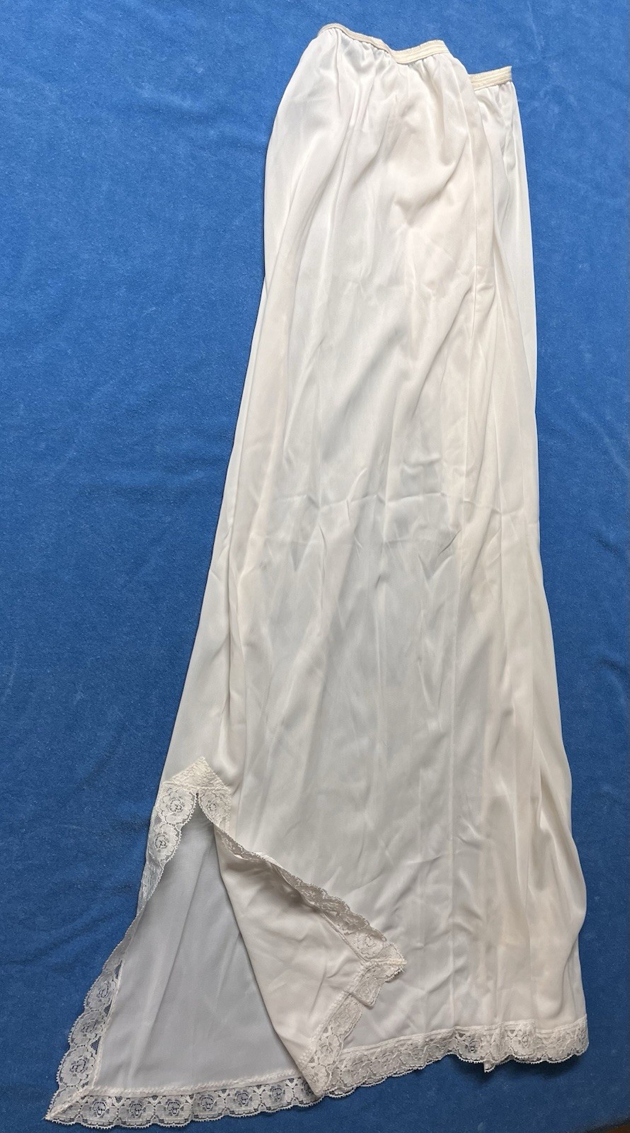 Vintage J C Penney Long White Slip 34/12 LL & Lorraine Long Half Slip Size M