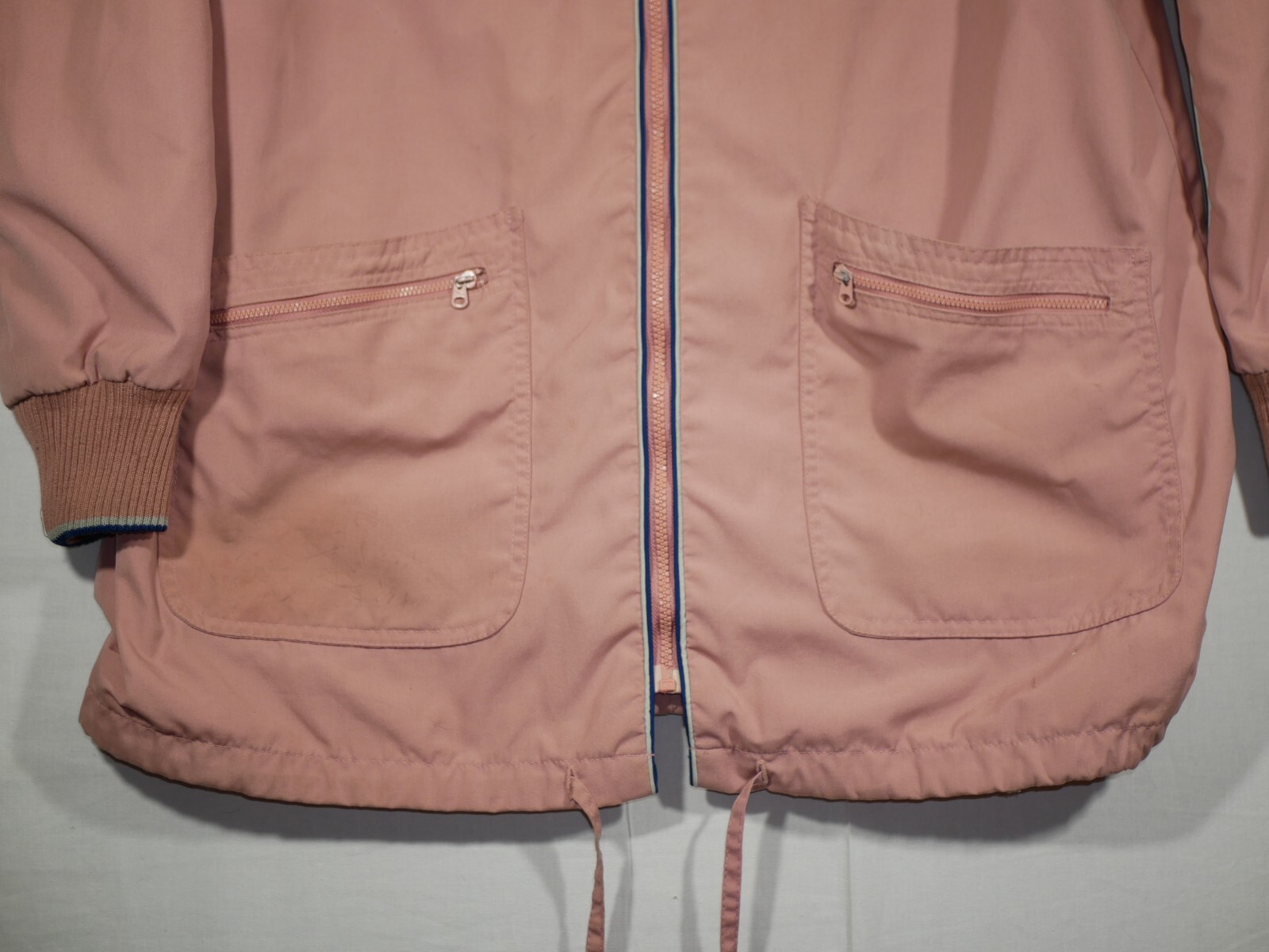 VTG 80s WINDY WEATHER Light Windbreaker Bomber Jacket Sz 14