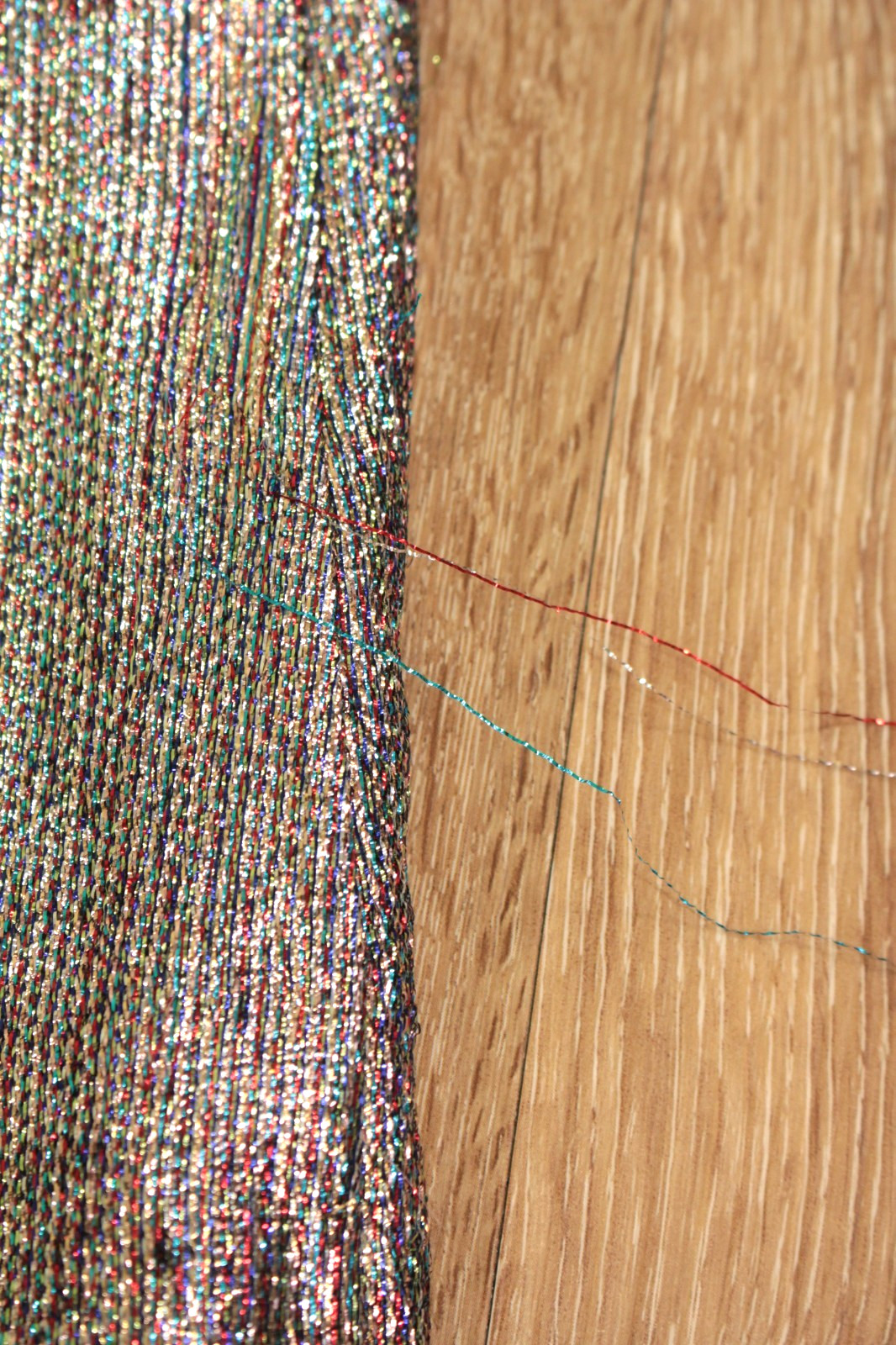 VTG Women’s 60s 4 Pc Tinsel Set / Outfit W/ Rainbow Dickie & Collar XS/S 1960s