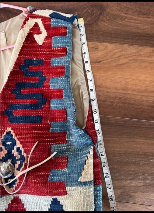 Vintage Boucher Santa Fe Handmade Full-Kilim Wool Vest Rare Southwestern