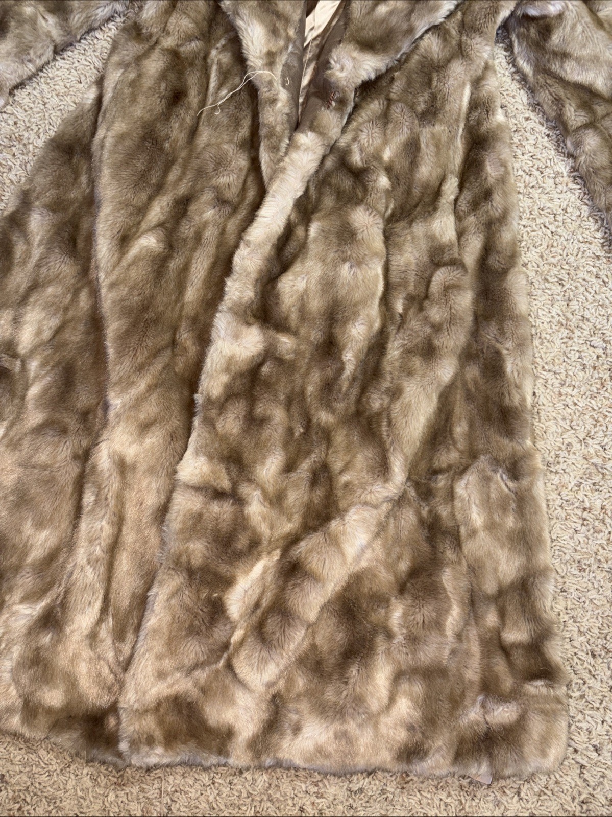 Womens 10 Vintage Career Originals Tissavel Mink French Faux Fur Coat