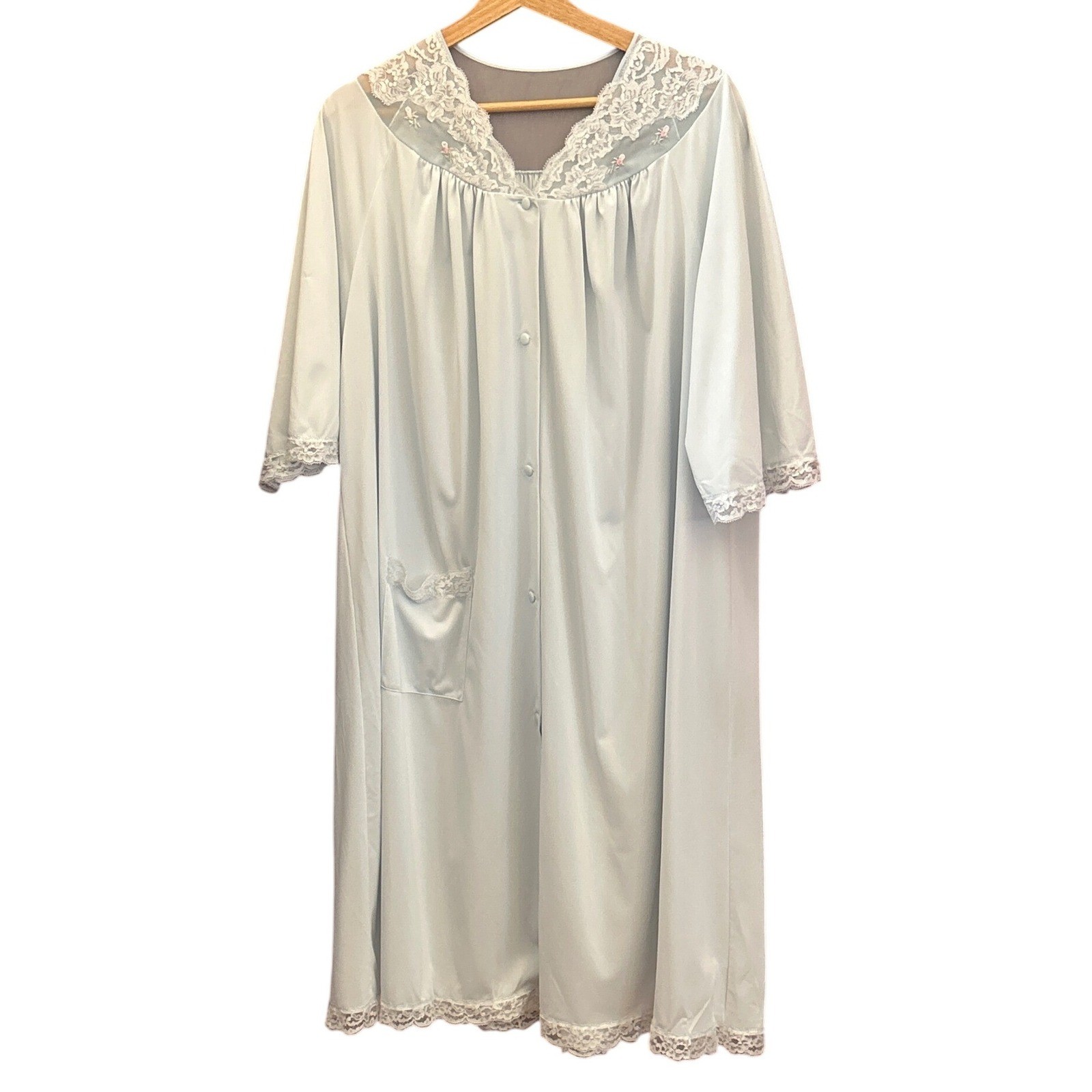 Vintage Shadowline Night Robe Grandmacore Coquette Regencycore Feminine Pastel
