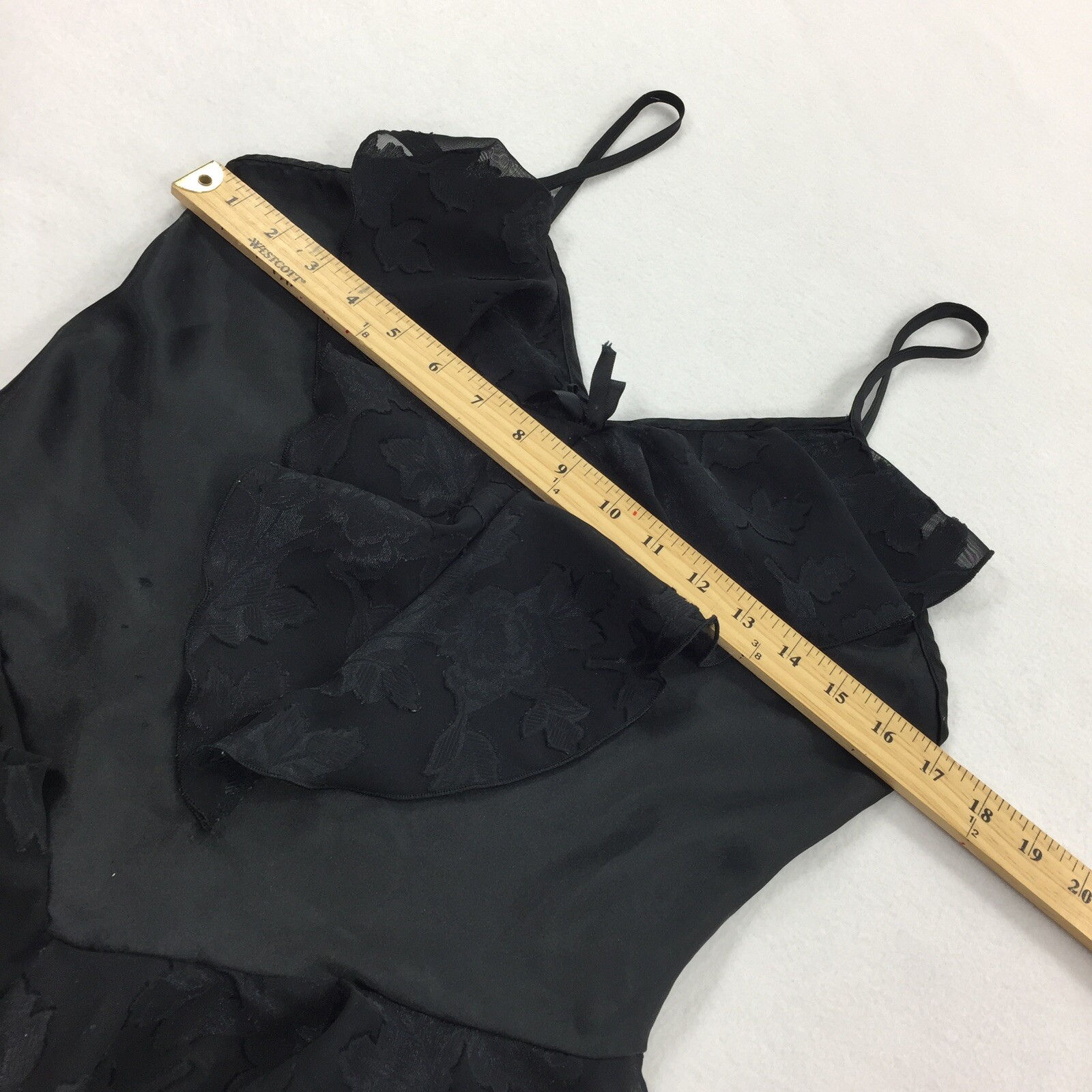Vintage 1980s Feather Bed Intimate Lingerie Teddy Bodysuit M Black One Piece