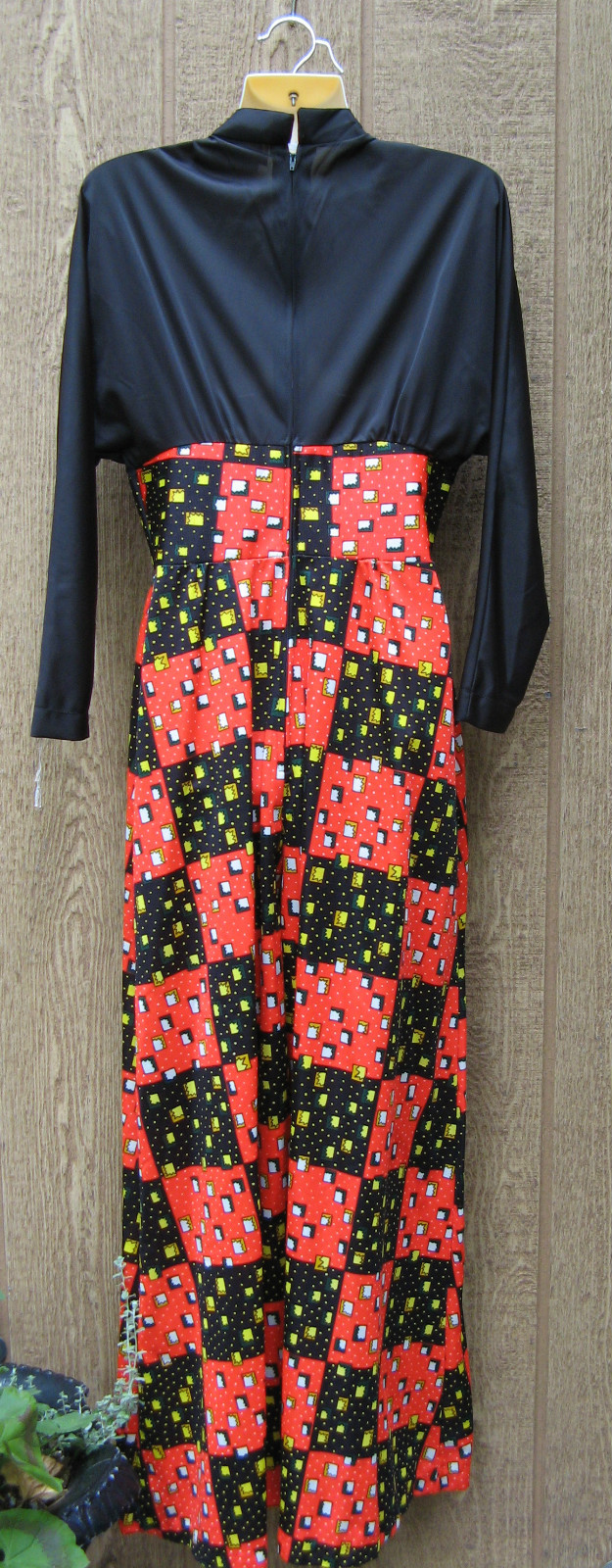 VINTAGE 1970’S SOIREE DANIELLE HOSTESS DISCO MOD PALAZZO PANT JUMPSUIT DRESS M