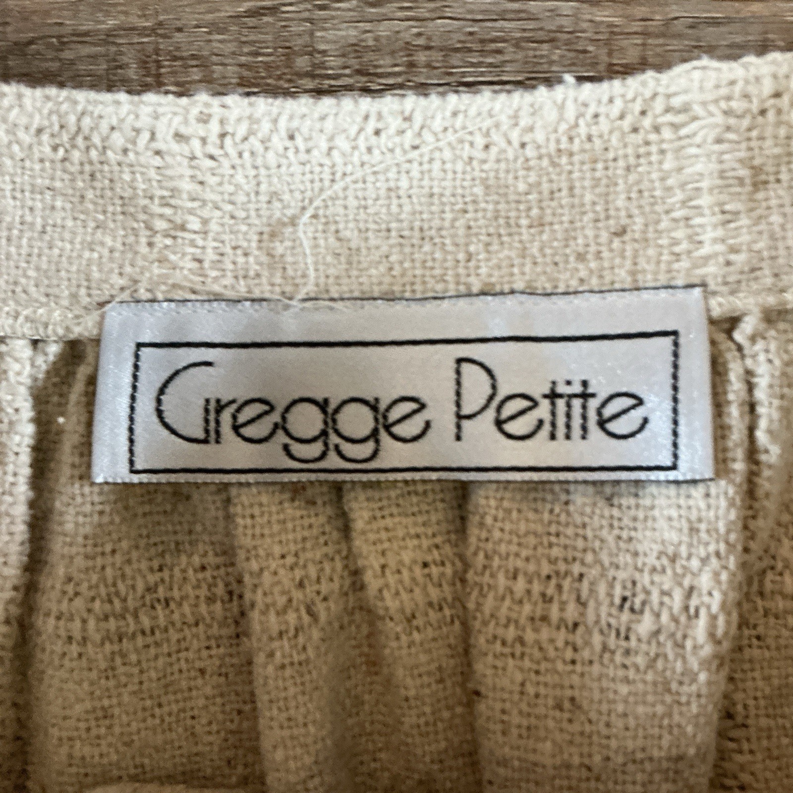 70s VINTAGE Gregge Petite Cream Fringe Hem Skirt Size 10 Cotton Woven Boho #25E
