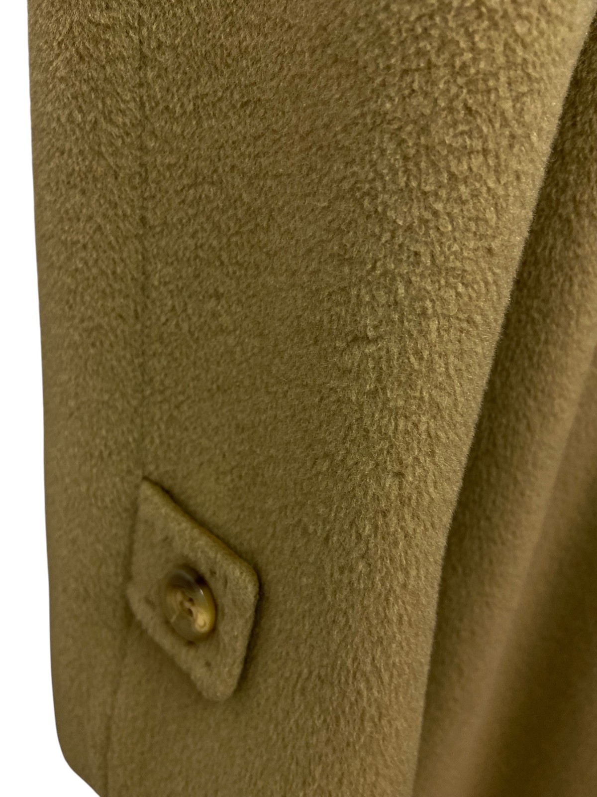 Women’s 80’s Vintage Classic Camel hued coat in wool and cashmere | Size EU 38