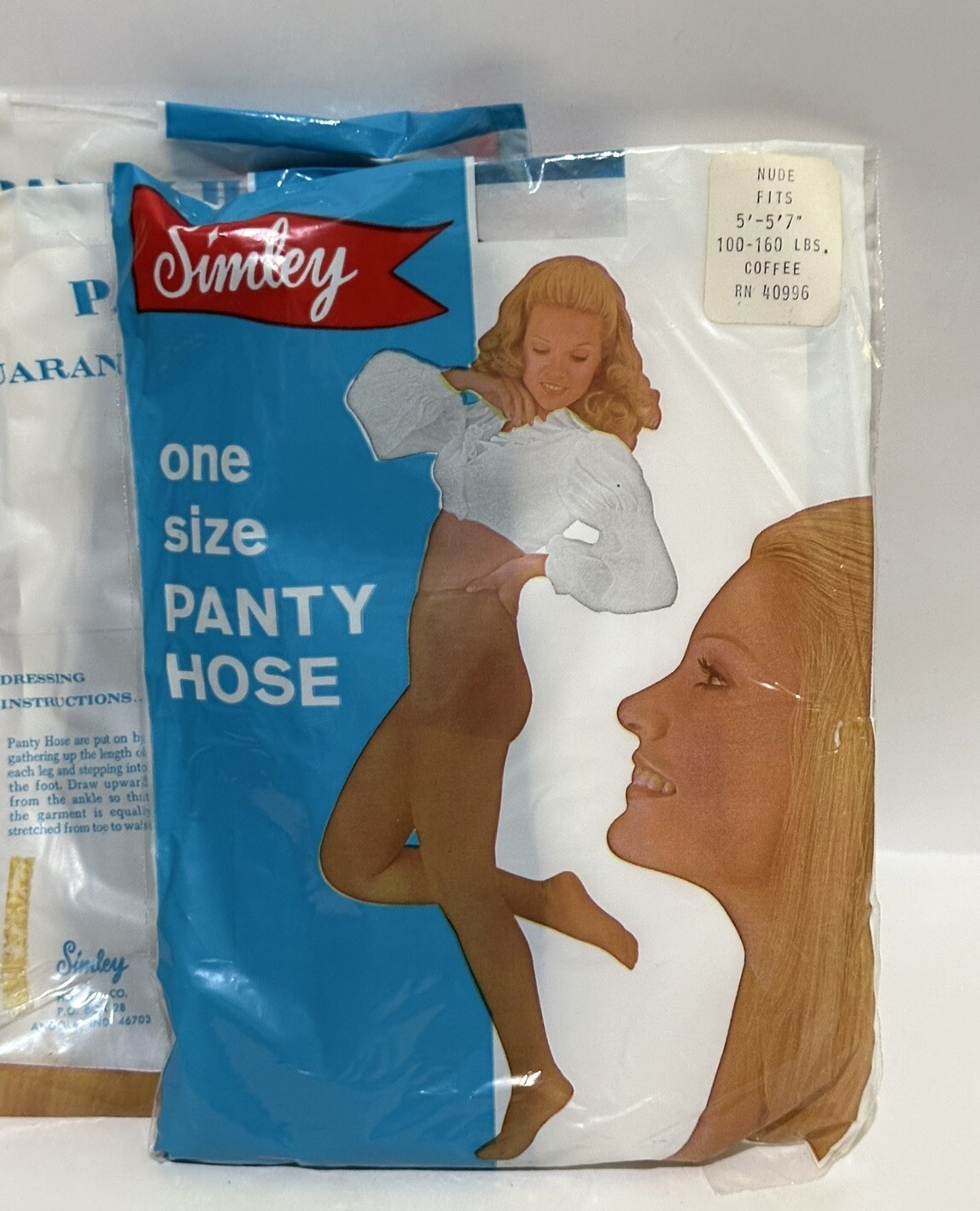 Simley Coffee Nude Fit One Size 5’- 5’7” 100-160 Lbs Vintage Panty Hose Set Of 3