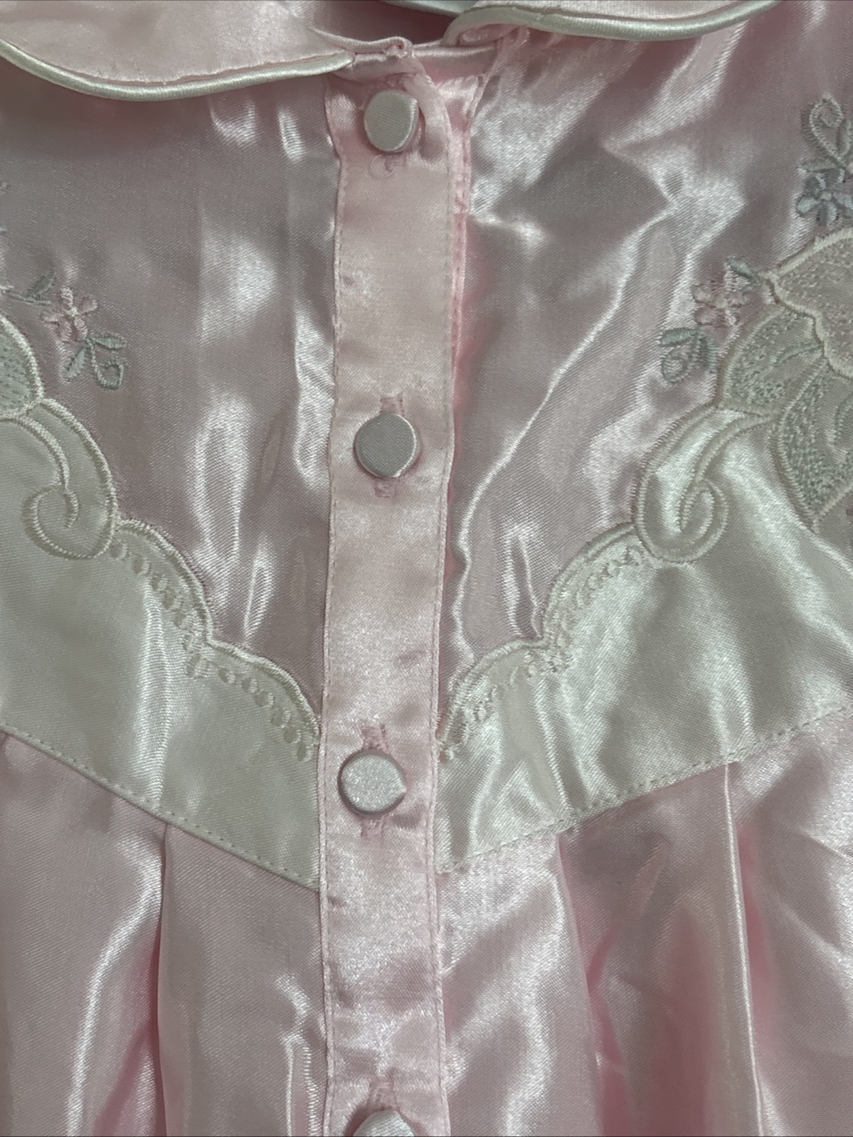 VINTAGE KOMAR Medium Long Nightgown Silky Nylon Pink New Original Tags