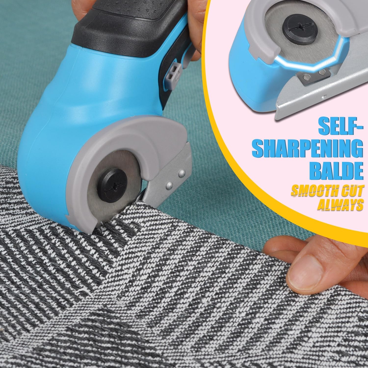 Wild Edge Cordless Electric Scissors Box Cutter – Cardboard, Fabric, Carpet, Foa