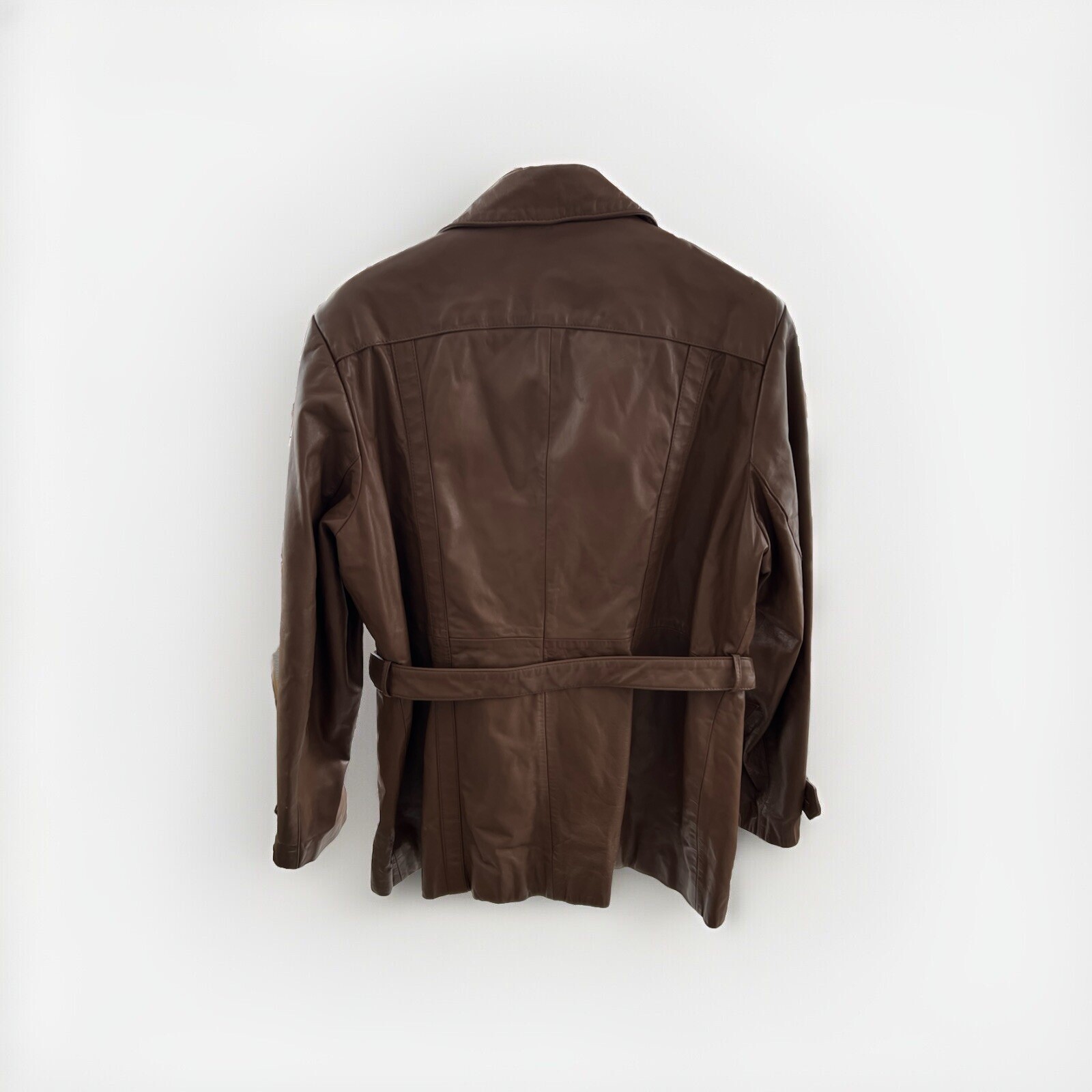 100% Genuine Leather Vintage Woman’s Coat Made In Hong Kong The Tannery