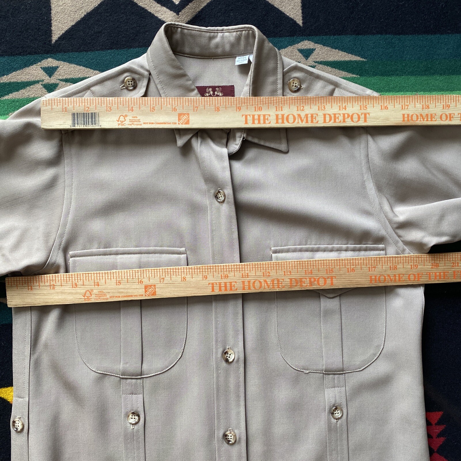Willis & Geiger Outfitters Womens VTG Safari Khaki Trenc Serengeti Dress Sz 4-6