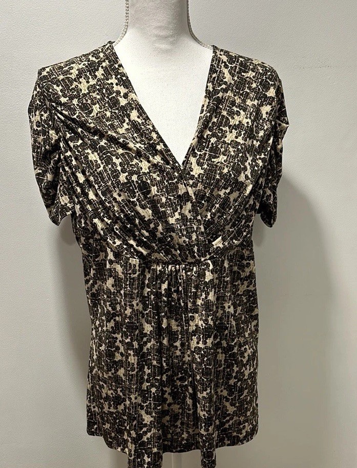VTG NY&CO Women’s Flowy Polka Dot Coquette Girl Baby Doll Top XL Y2K Retro Cute