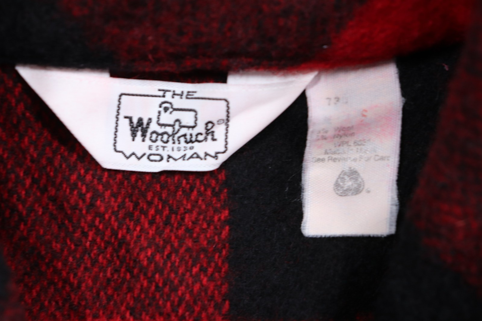 VTG 80s Woolrich Women’s Check Plaid Vest Size Small Wool Nylon Blend USA Made