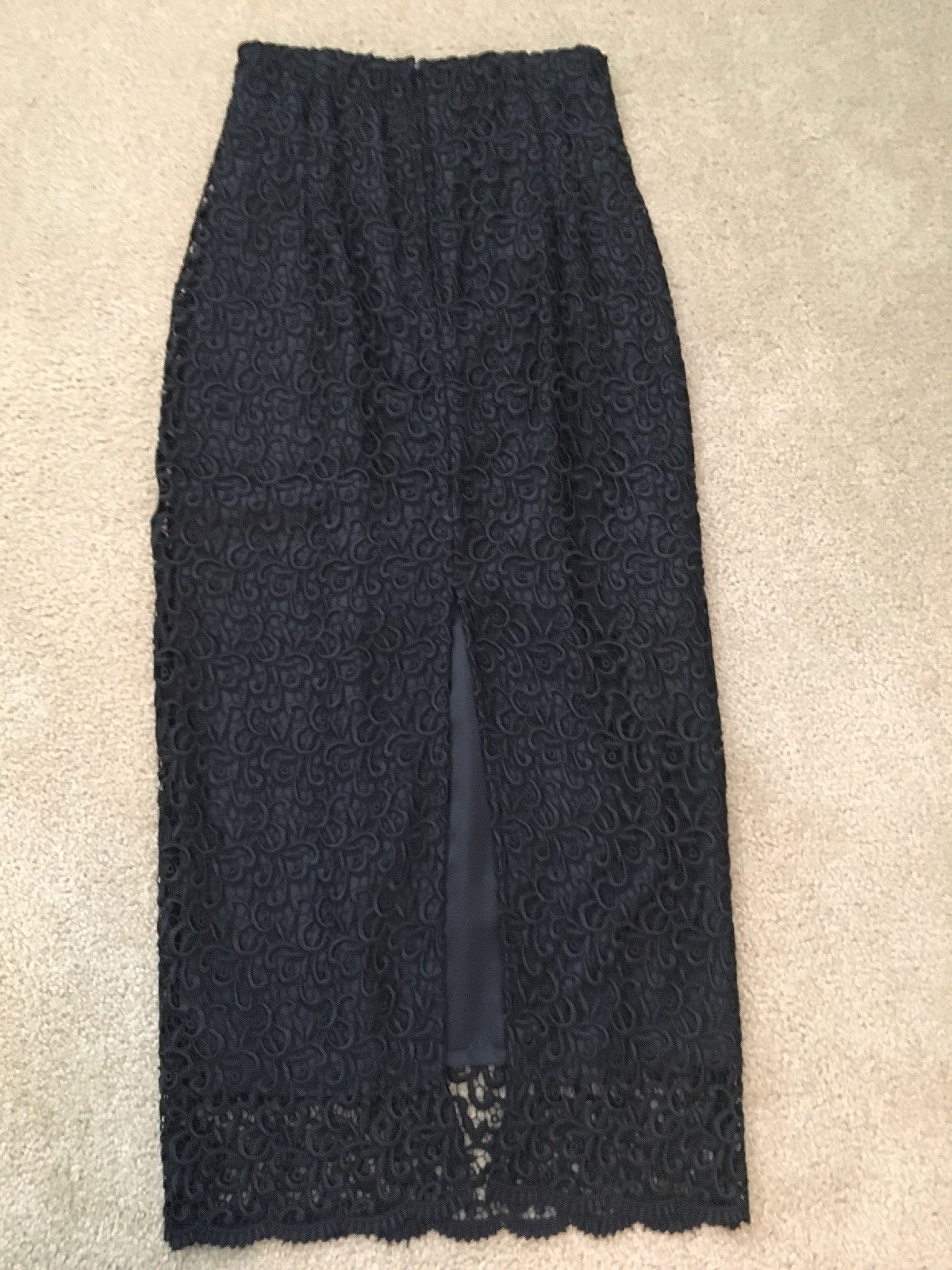 Vintage Chase Holland Two Piece Dress Bolero Black Lace Skirt Size Small