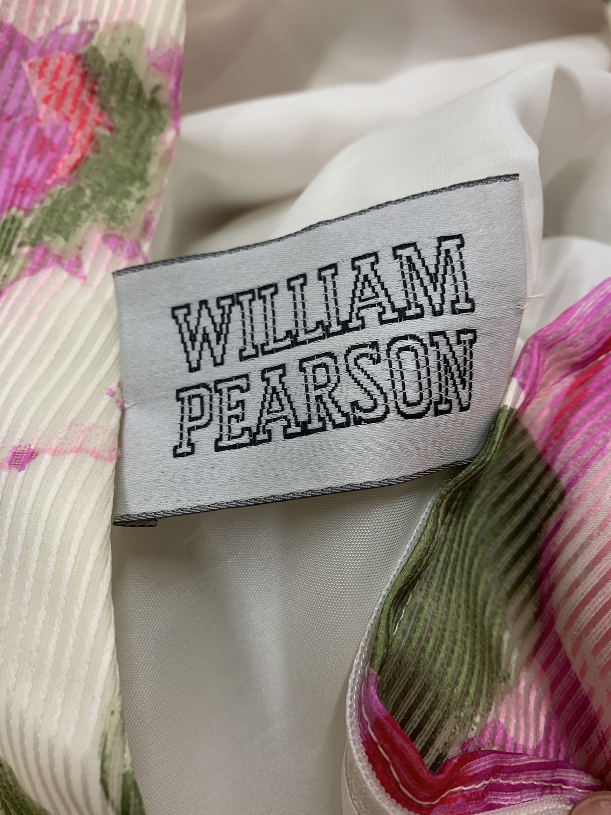 Vtg Vintage 1970s 70s William Pearson Garden Party Floral Sleeved Gown