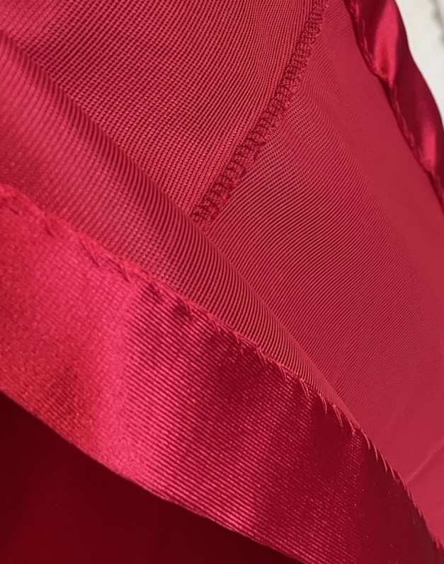 Miss Elaine Robe Large Red Satin Nylon Full Length Maxi Vintage