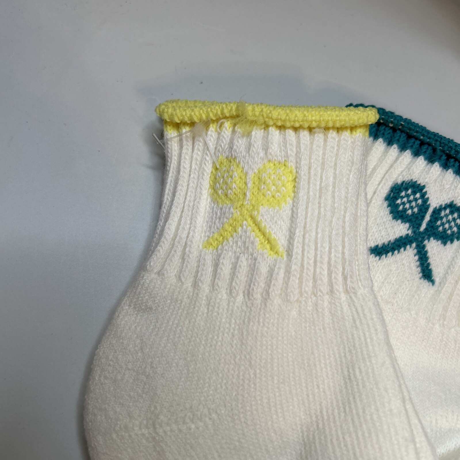 VTG 3 Pack Socks Sears 80s 9-11 Ankle Tennis Orlon Acrylic Nylon Womens NOS 90s.