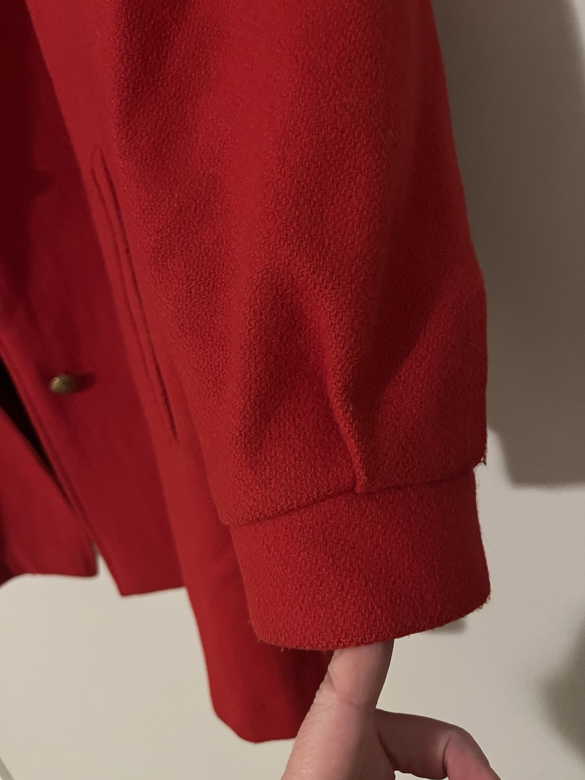 Vintage Red Karizma East Ltd. Women’s Wool Coat Size XL Made In USA