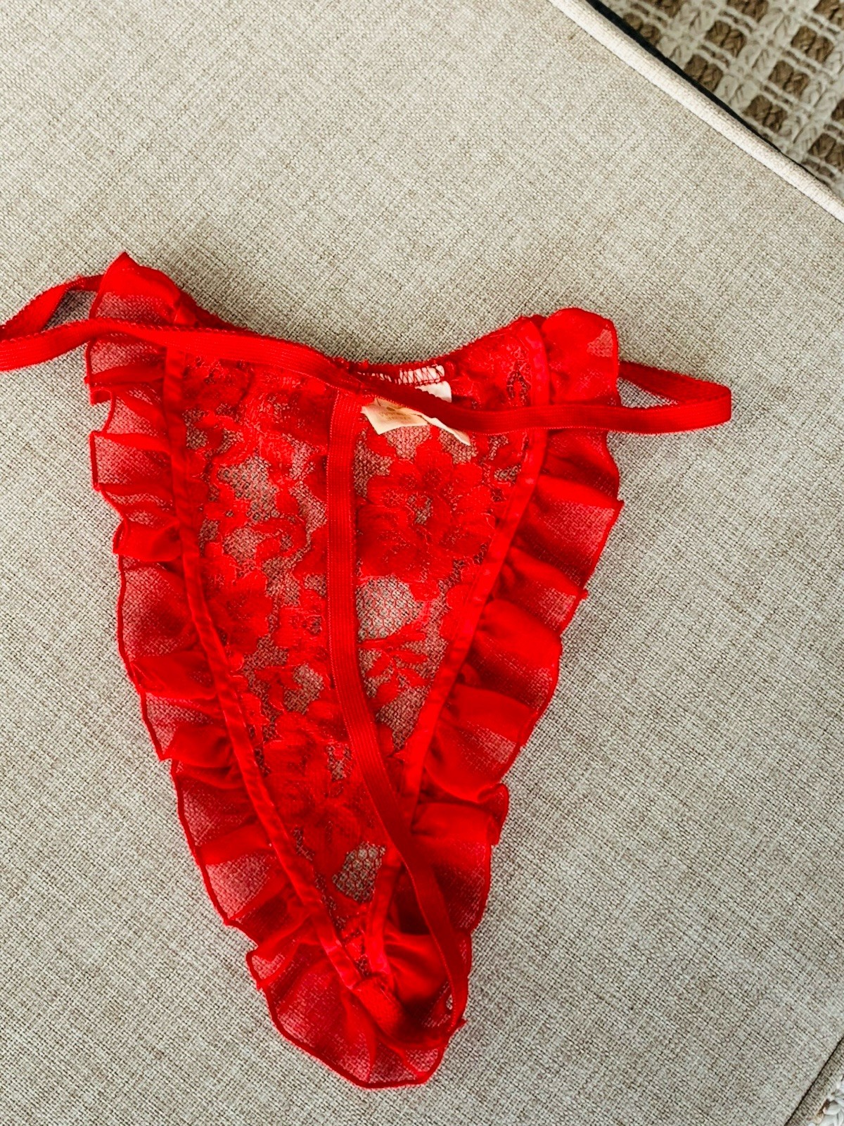 Vintage Y2K Victoria’s Secret Gold Label Red Sexy Bustier Corset Set 34B Small