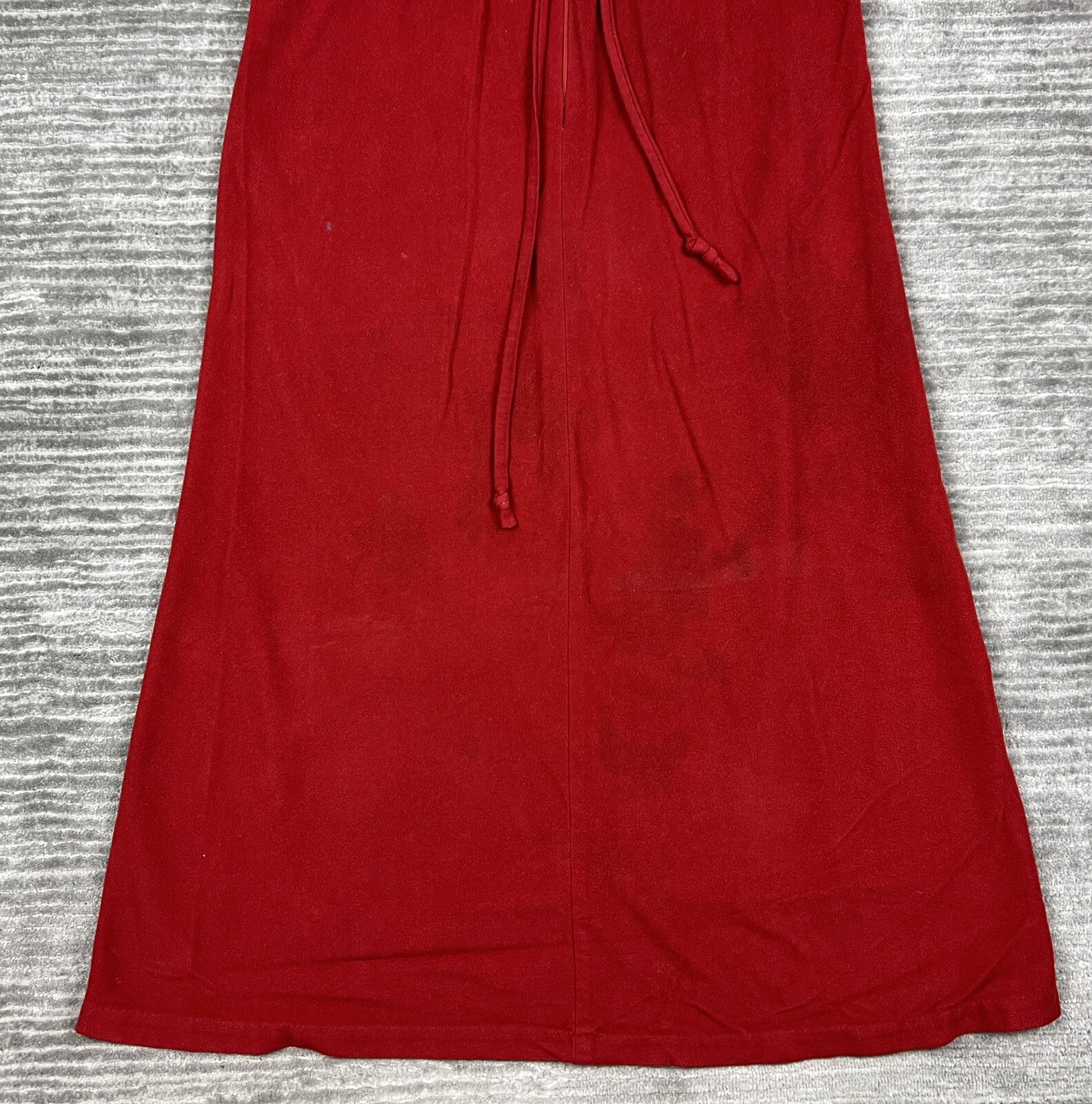 Vintage Plaza 9 Robe Womens Red Loungewear Longsleeve