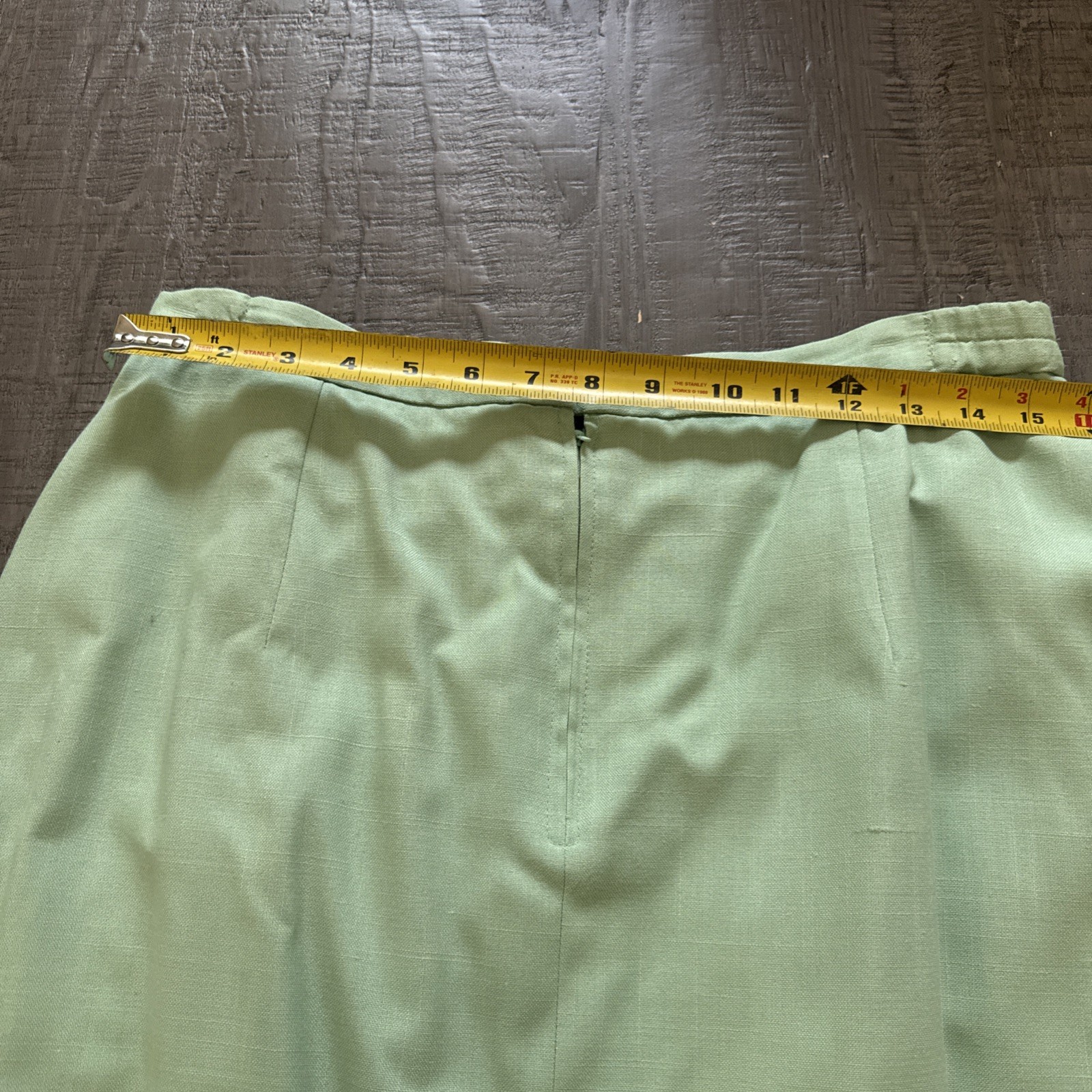 Vintage E.H Woods Skirt suit set Light Green Size 16 jacket shirt skirt Lined