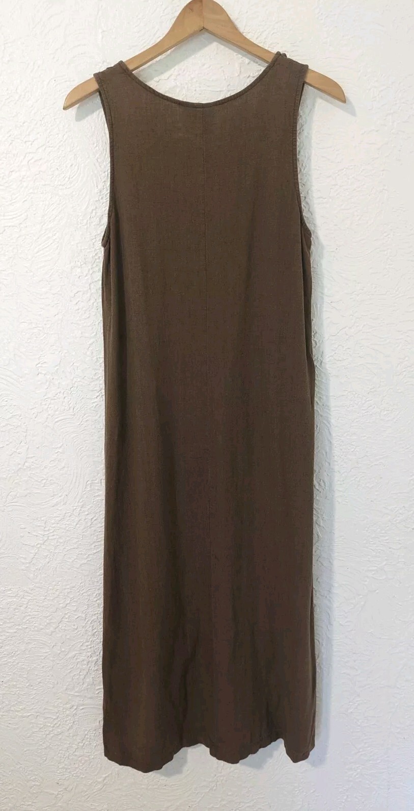 Vintage Dressing Clio Medium Linen Blend Dress Brown