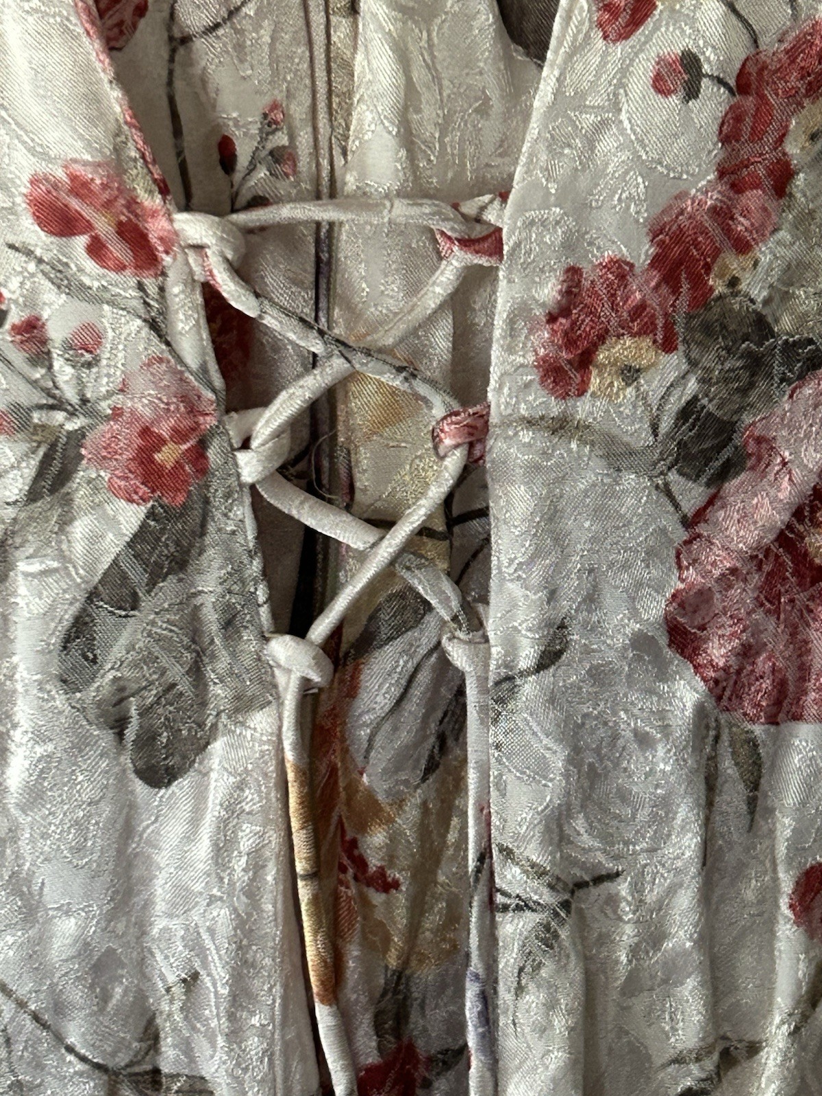 Vintage Jody California Floral Dress Size 5 Cottagecore Romantic Lace Eyelet
